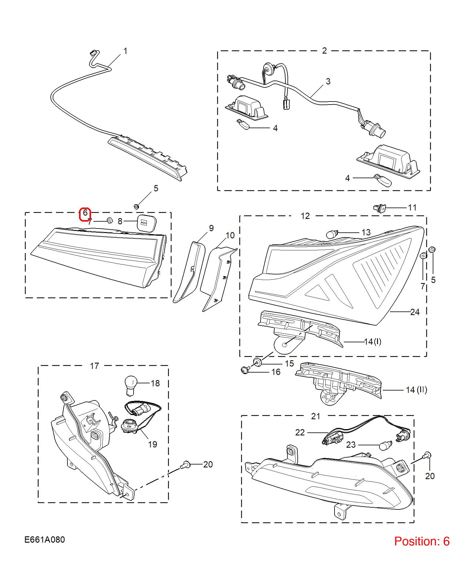 MG Taillight OEM 11231102 FOR MG5 11231102-MG_OEM