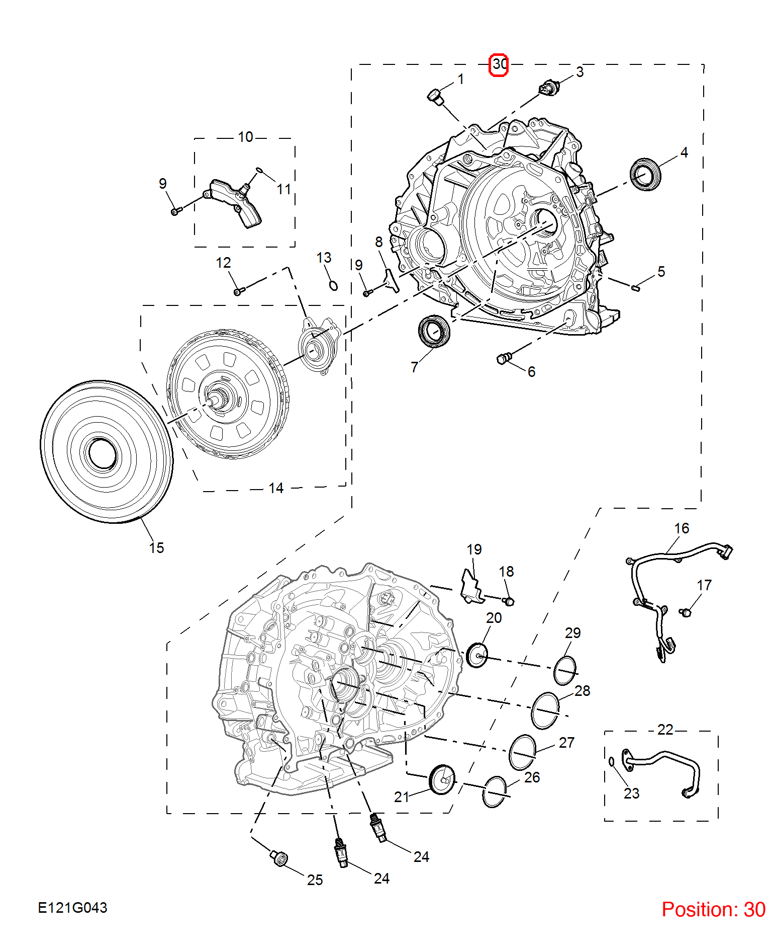 MG Transmission housing OEM 11237051 FOR MG 11237051-MG_OEM