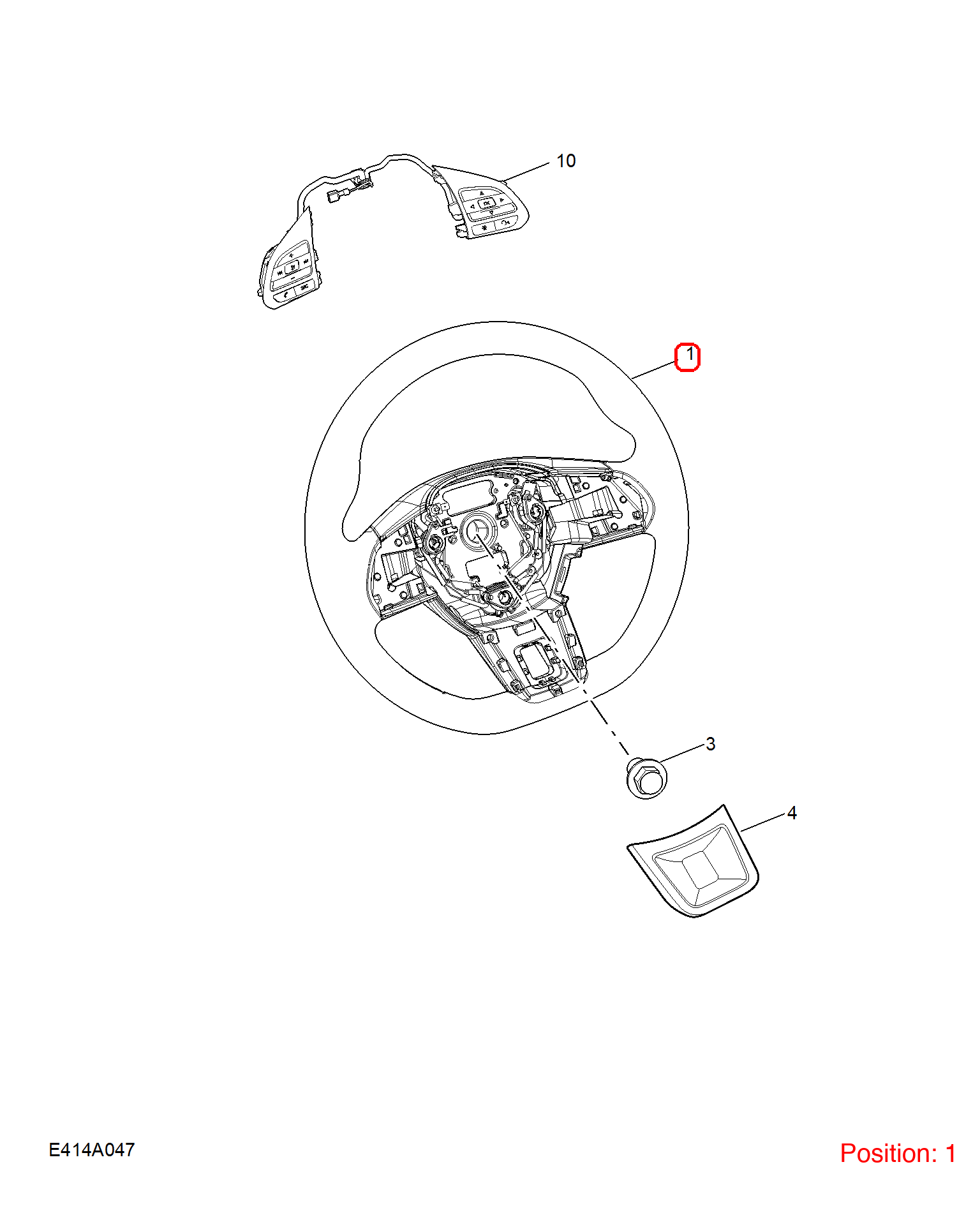 MG Steering wheel OEM 11237272PHD FOR MG 11237272PHD-MG_OEM