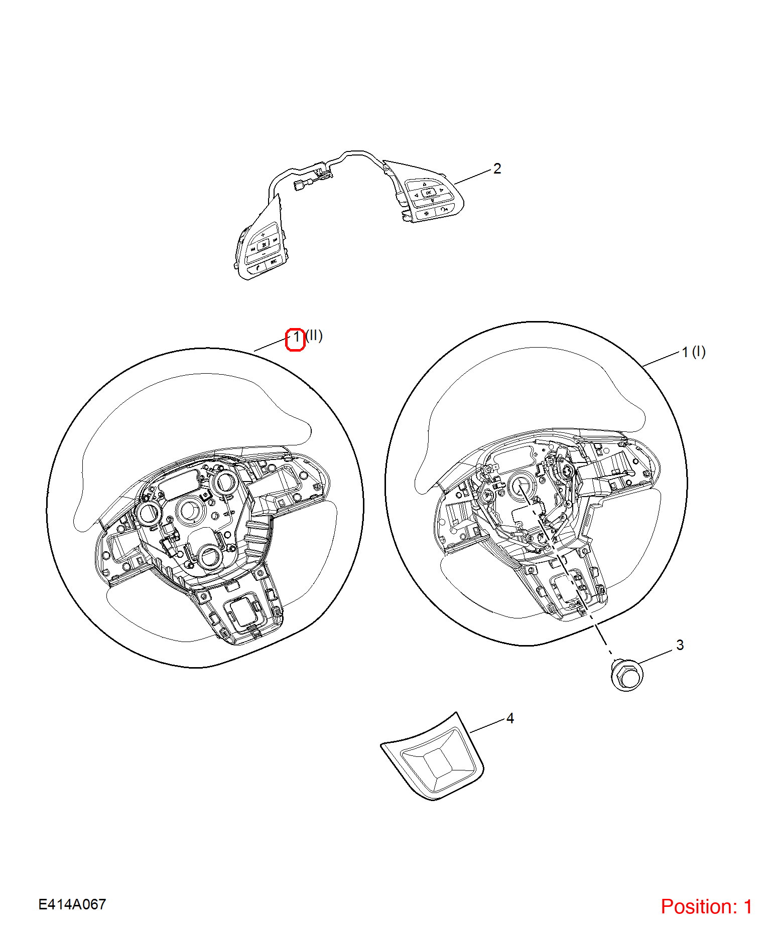 MG Steering wheel OEM 11237276PHD5 FOR MG 11237276PHD5-MG_OEM