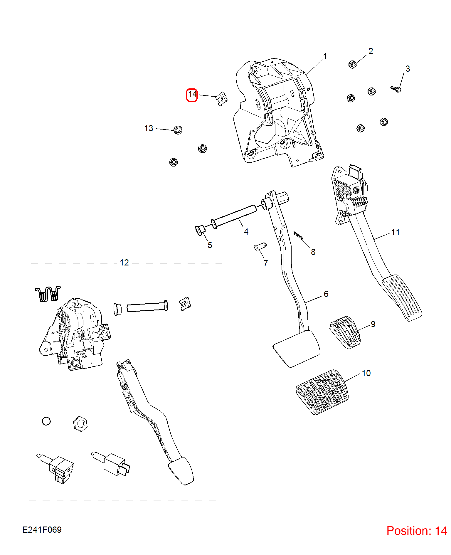 MG Buckle OEM 11250807 FOR MG5 11250807-MG_OEM
