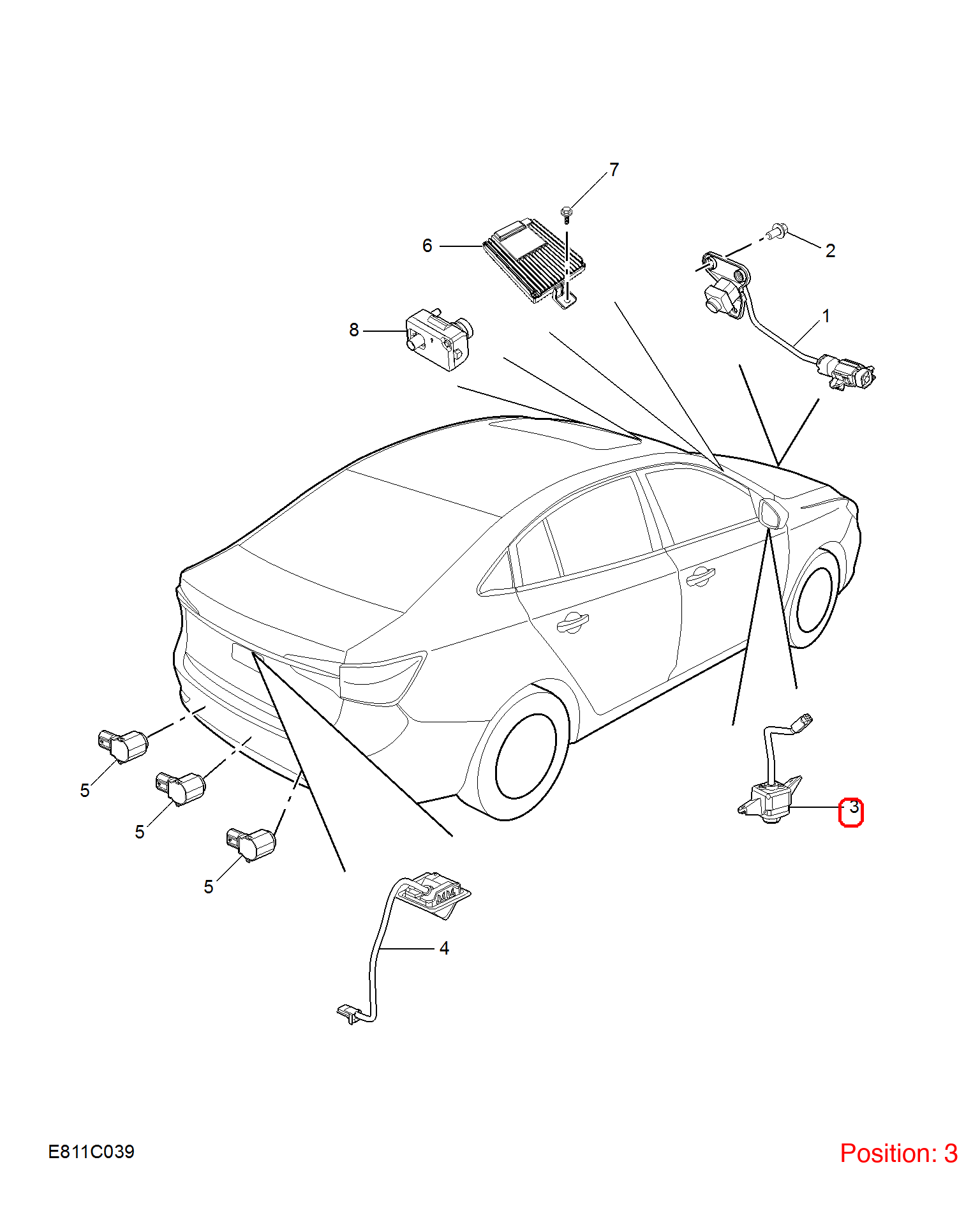 MG Camera OEM 11258178 FOR MG5 11258178-MG_OEM