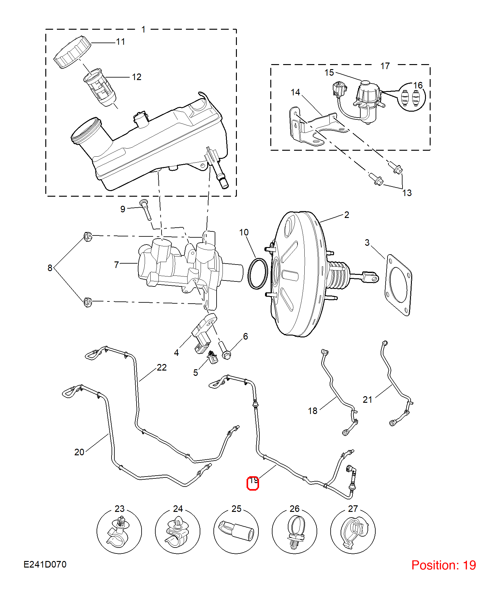 MG Brake vacuum hose OEM 11260193 FOR MG5 11260193-MG_OEM