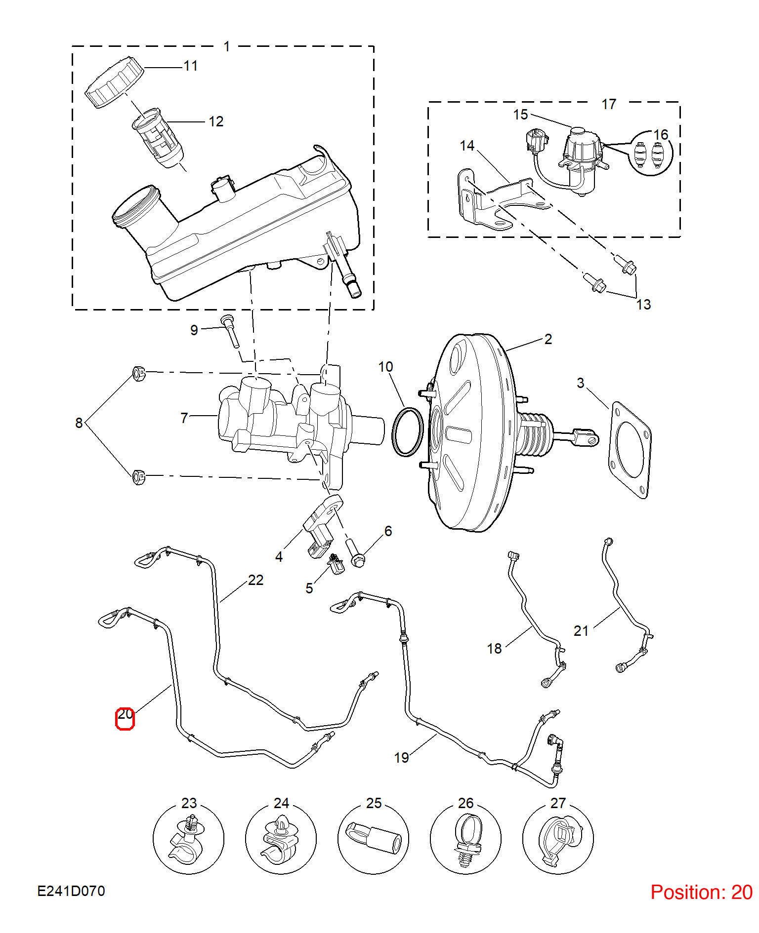 MG Brake vacuum hose OEM 11262079 FOR MG5 11262079-MG_OEM