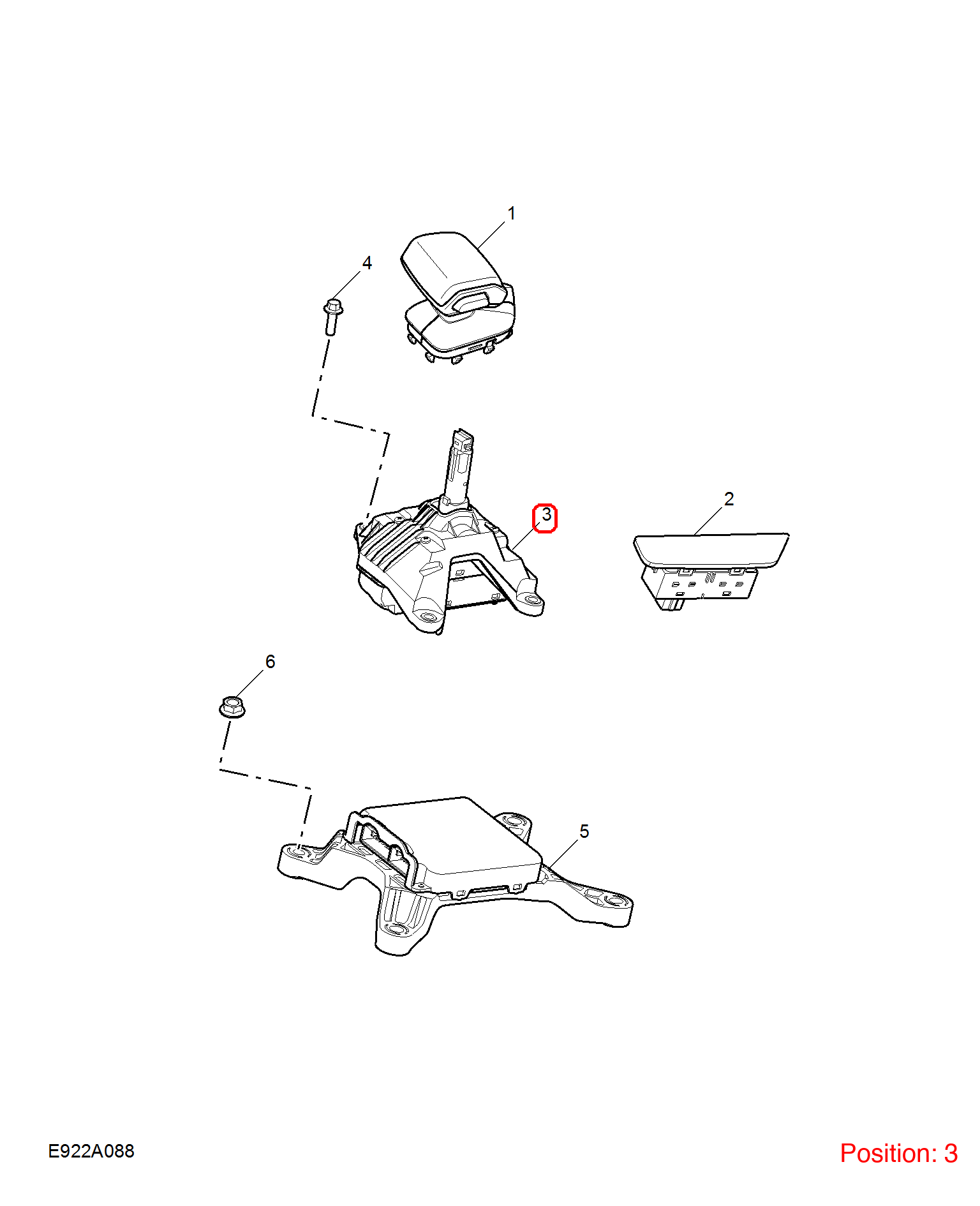MG Shift lever assembly OEM 11268472 FOR MG5 11268472-MG_OEM