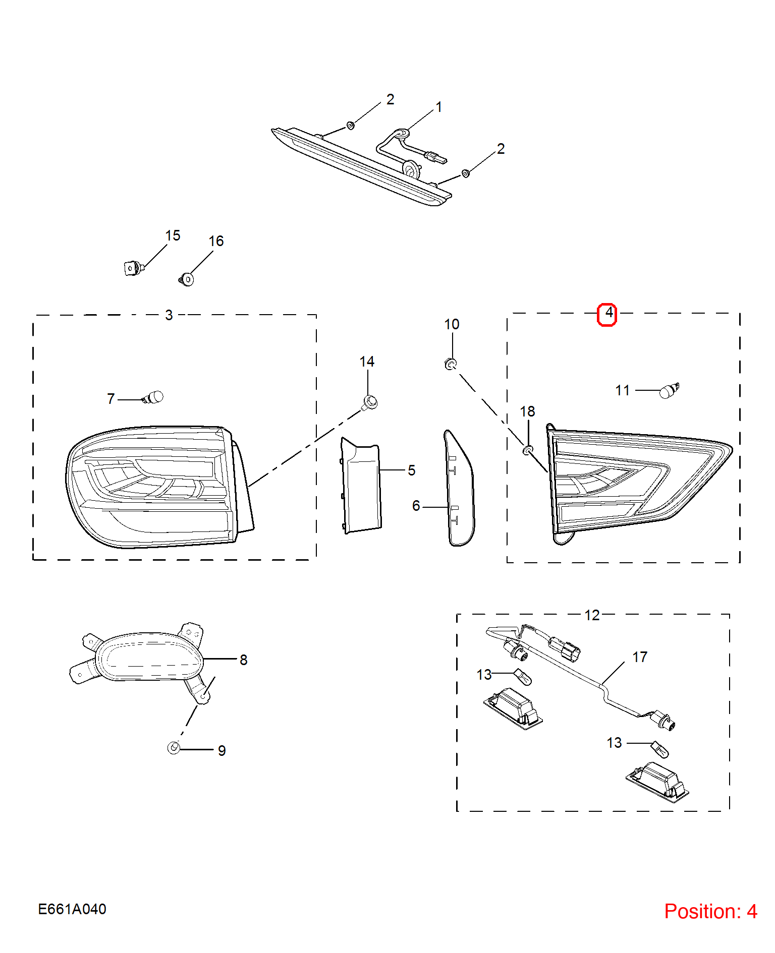 MG Taillight OEM 11275383 FOR MG 11275383-MG_OEM
