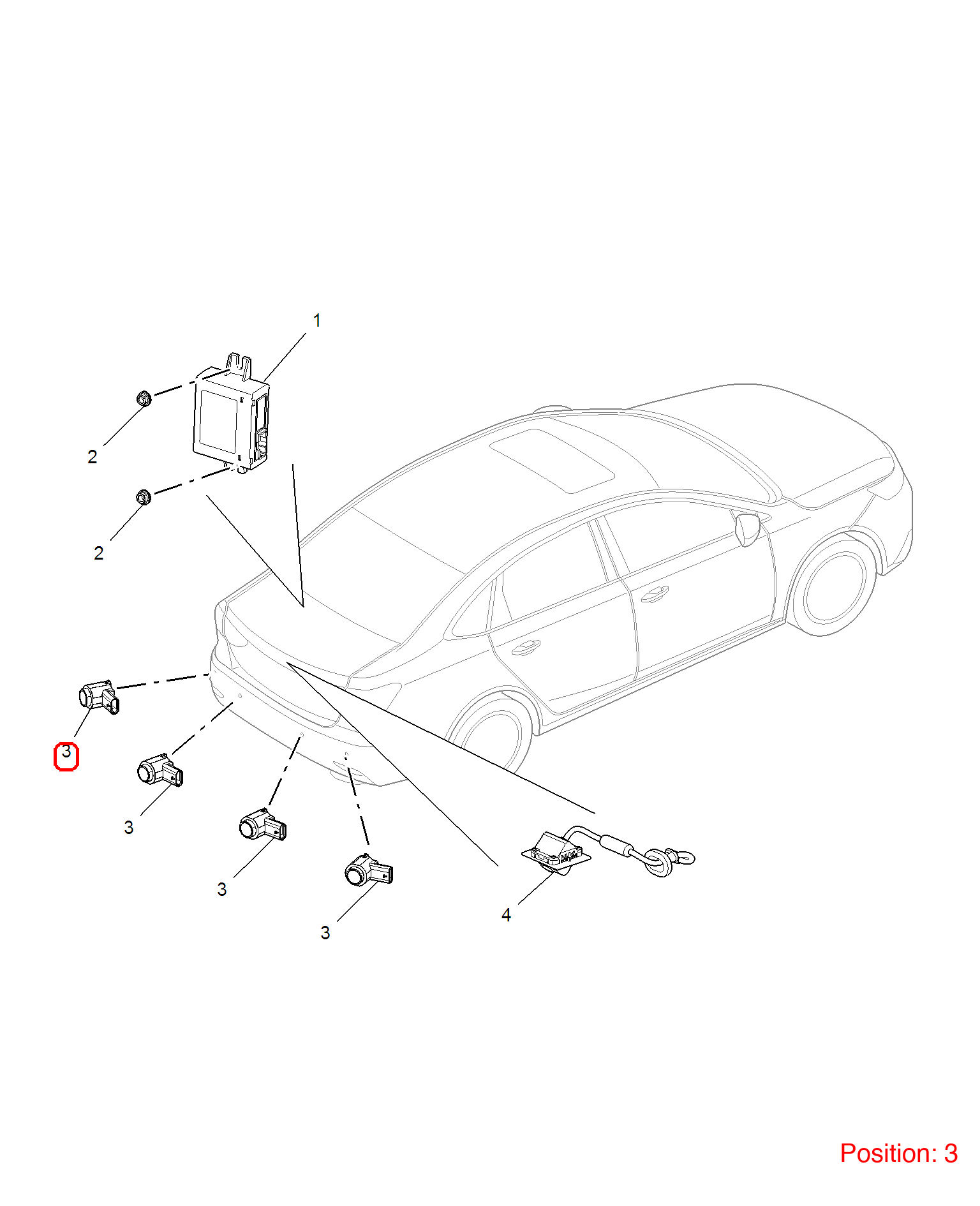 MG Parking Sensor OEM 11287964LMB FOR MG5 11287964LMB-MG_OEM