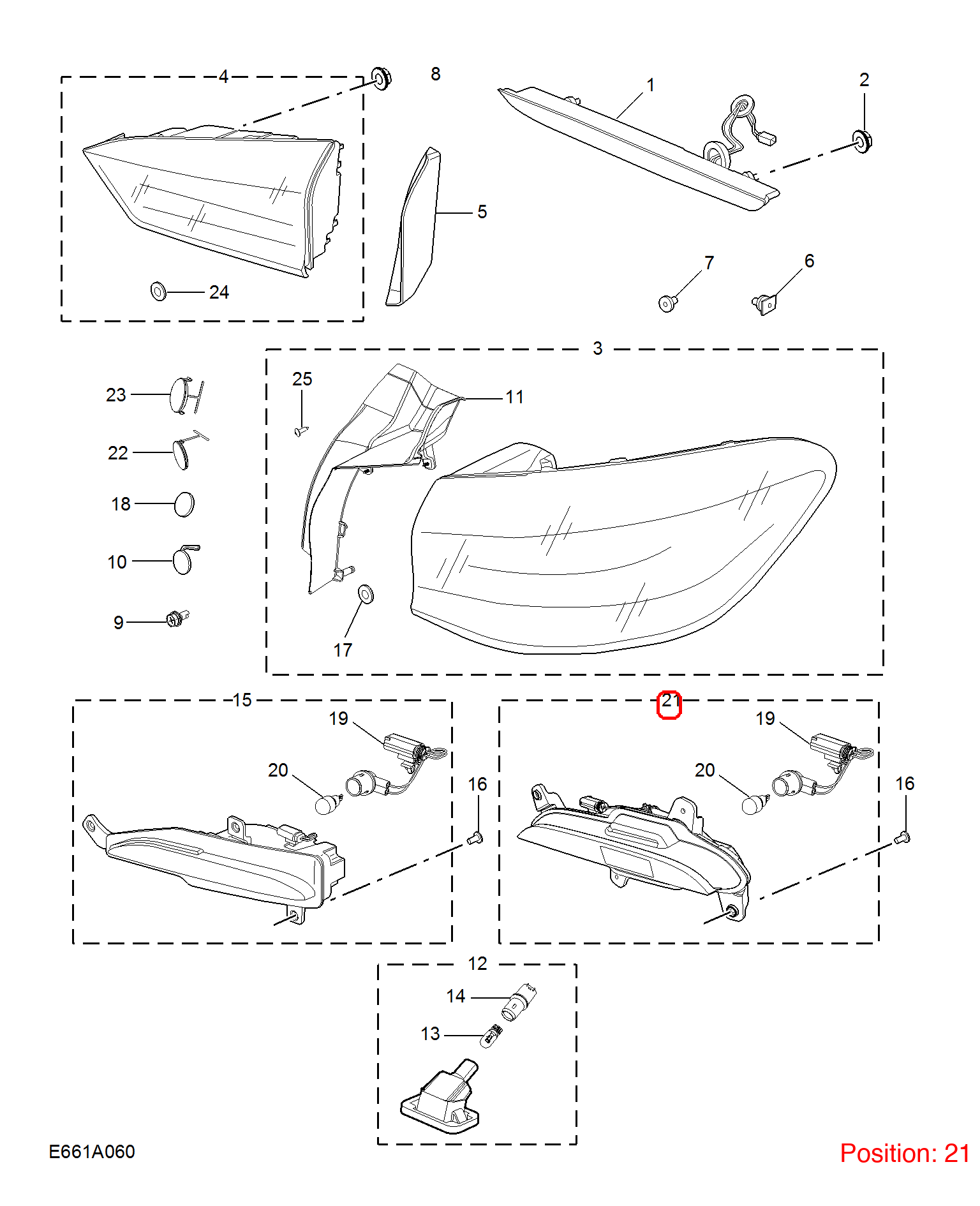MG Bumper reflectors OEM 11313520 FOR MG 11313520-MG_OEM