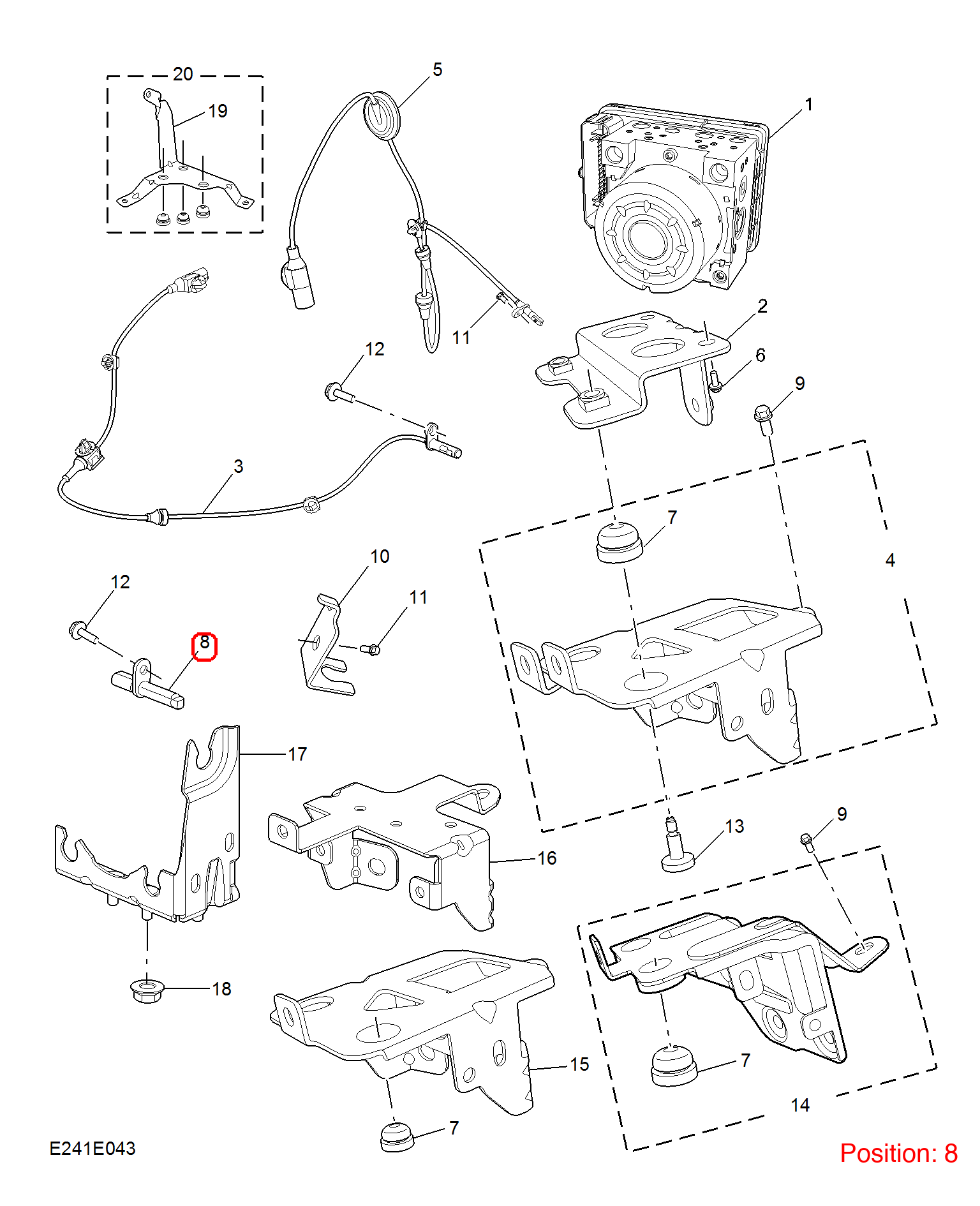 MG ABS sensor OEM 11324864 FOR MG5 MG MG6 11324864-MG_OEM
