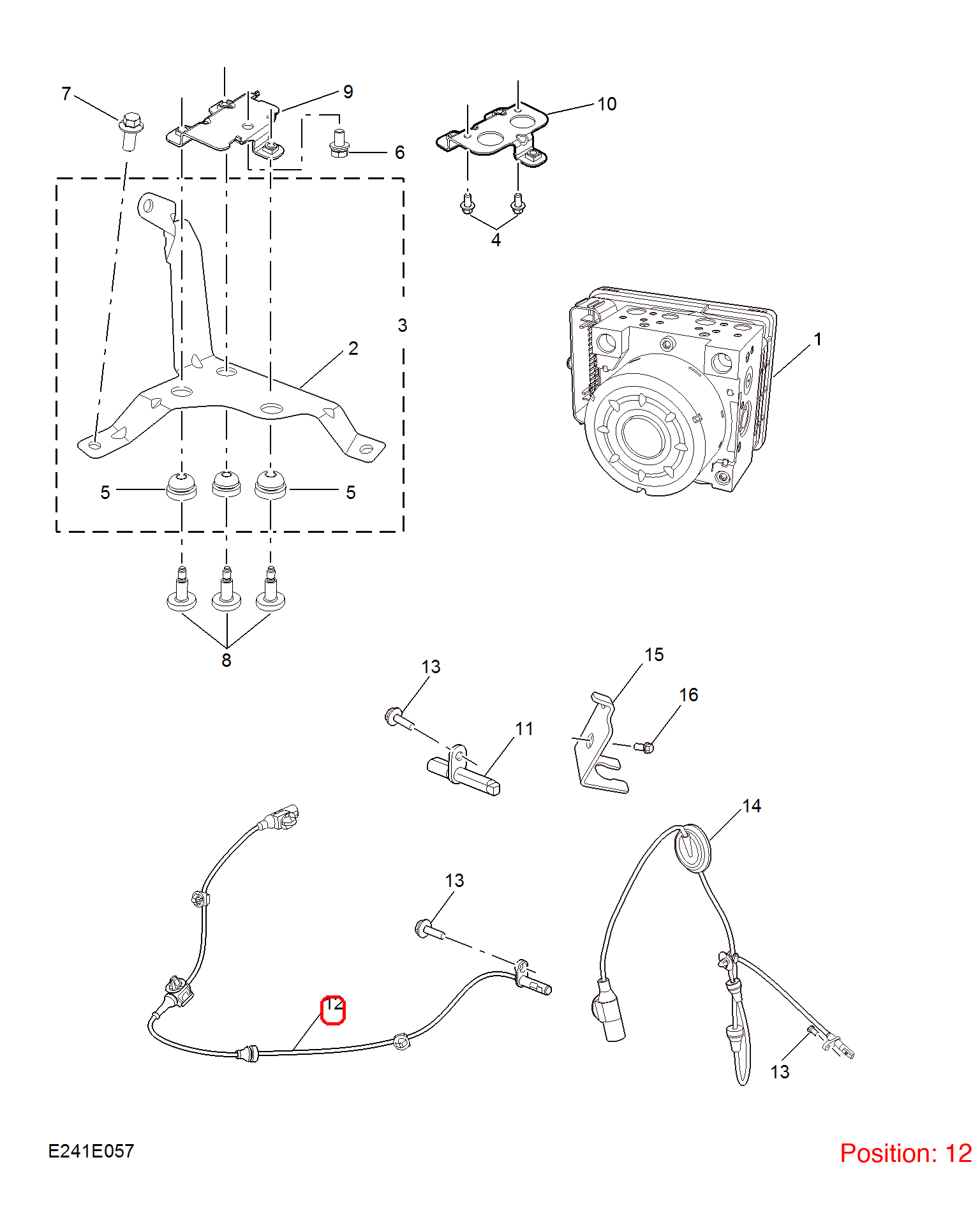 MG ABS sensor OEM 11324865 FOR MG5 11324865-MG_OEM