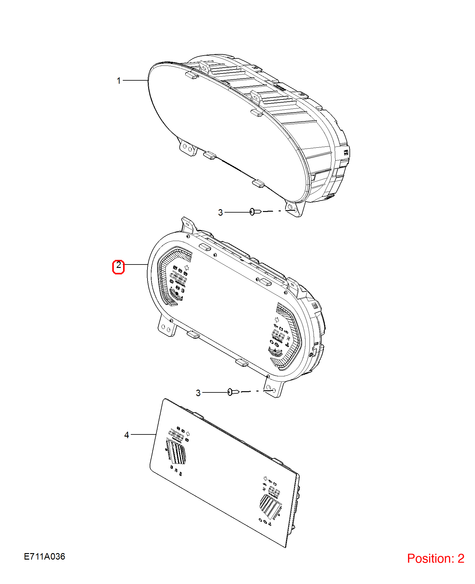 MG Combination instrument assembly OEM 11327688 FOR MG 11327688-MG_OEM