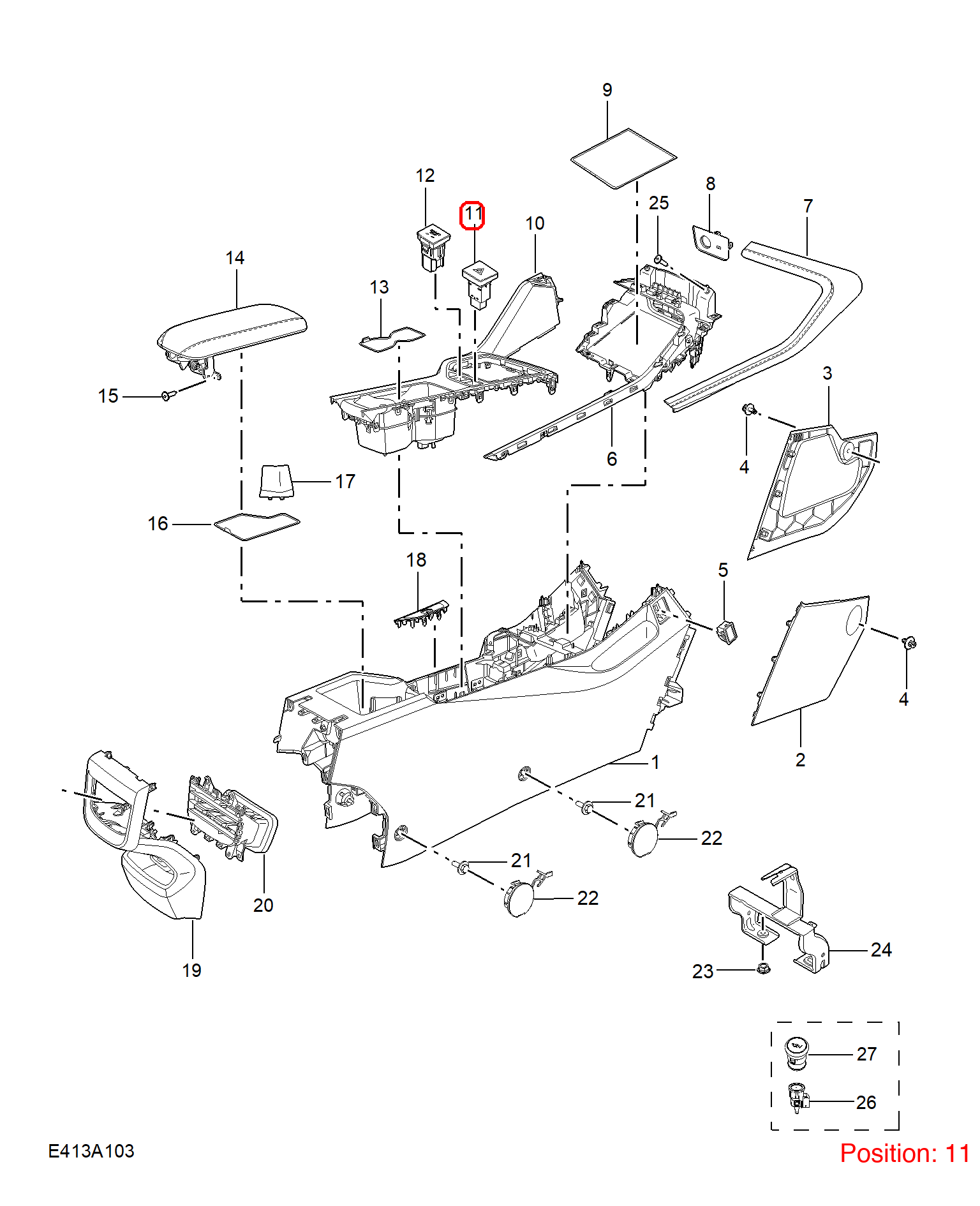 MG Ignition switch OEM 11340116 FOR MG5 11340116-MG_OEM