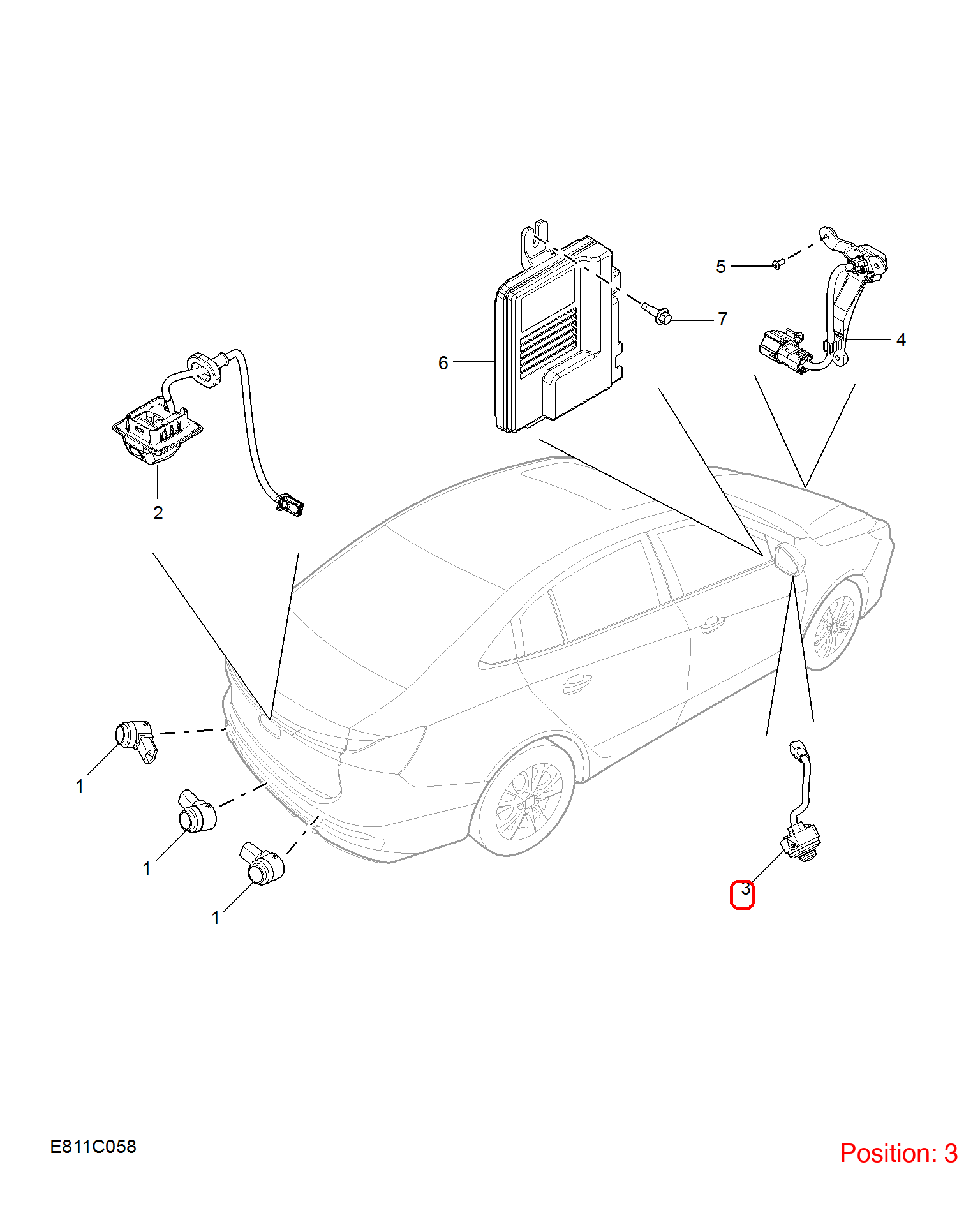 MG Camera OEM 11340837 FOR MG5 11340837-MG_OEM