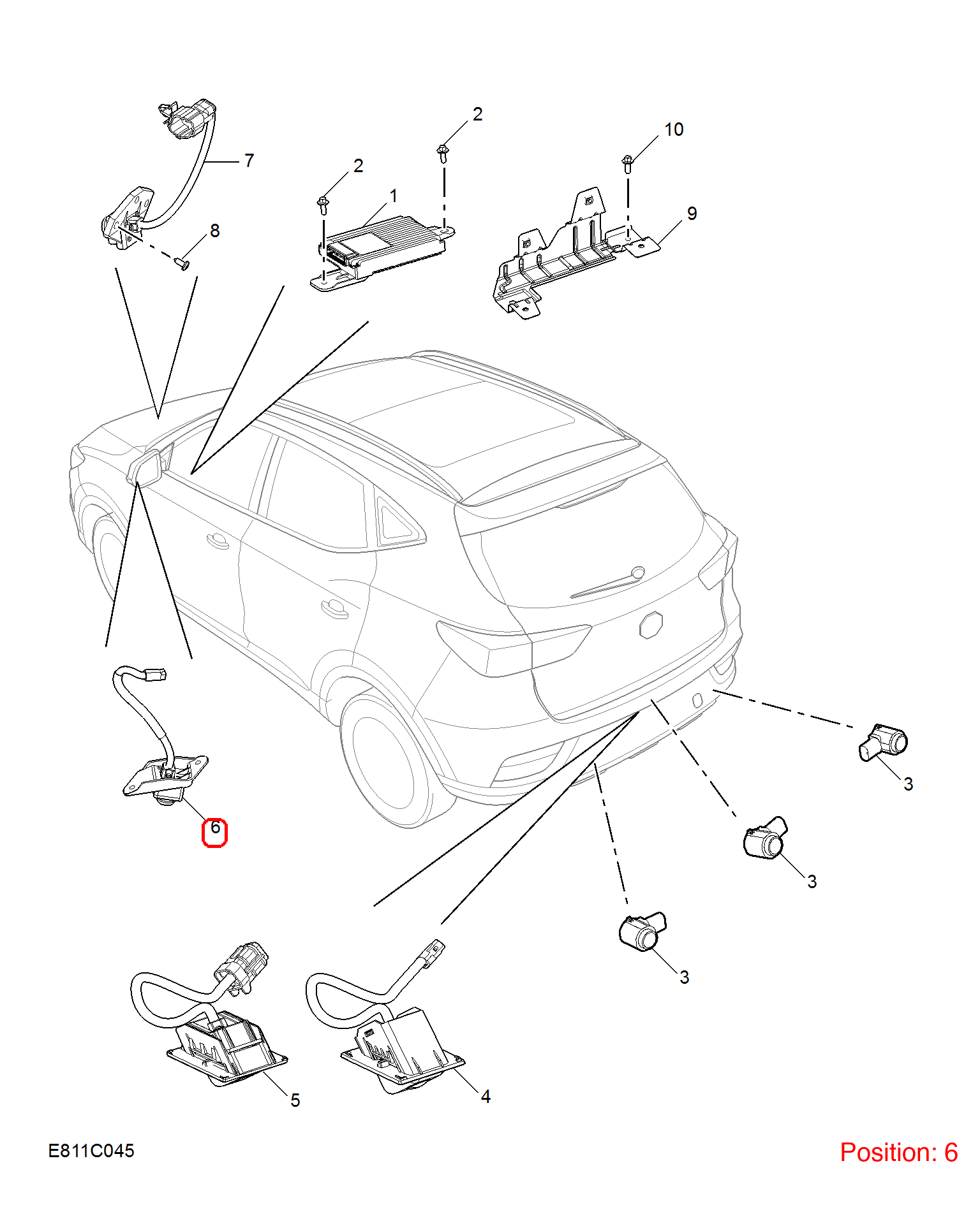 MG Camera OEM 11364193 FOR MG 11364193-MG_OEM
