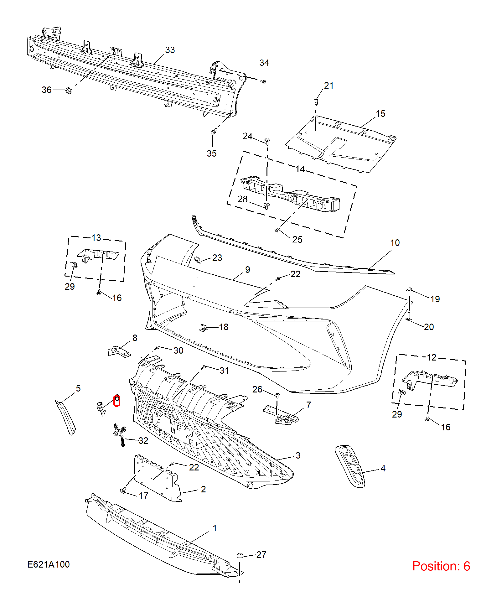 MG Towing Eye Cover OEM 11387237 FOR MG5 11387237-MG_OEM