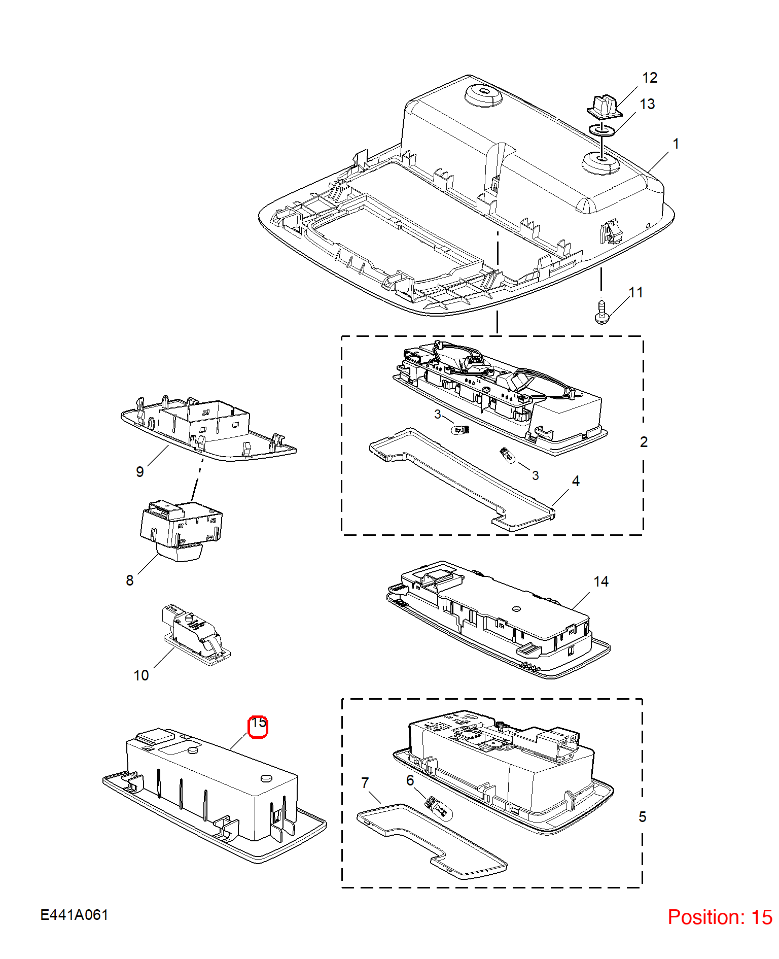 MG Reading light OEM 11393062PMC FOR MG5 11393062PMC-MG_OEM