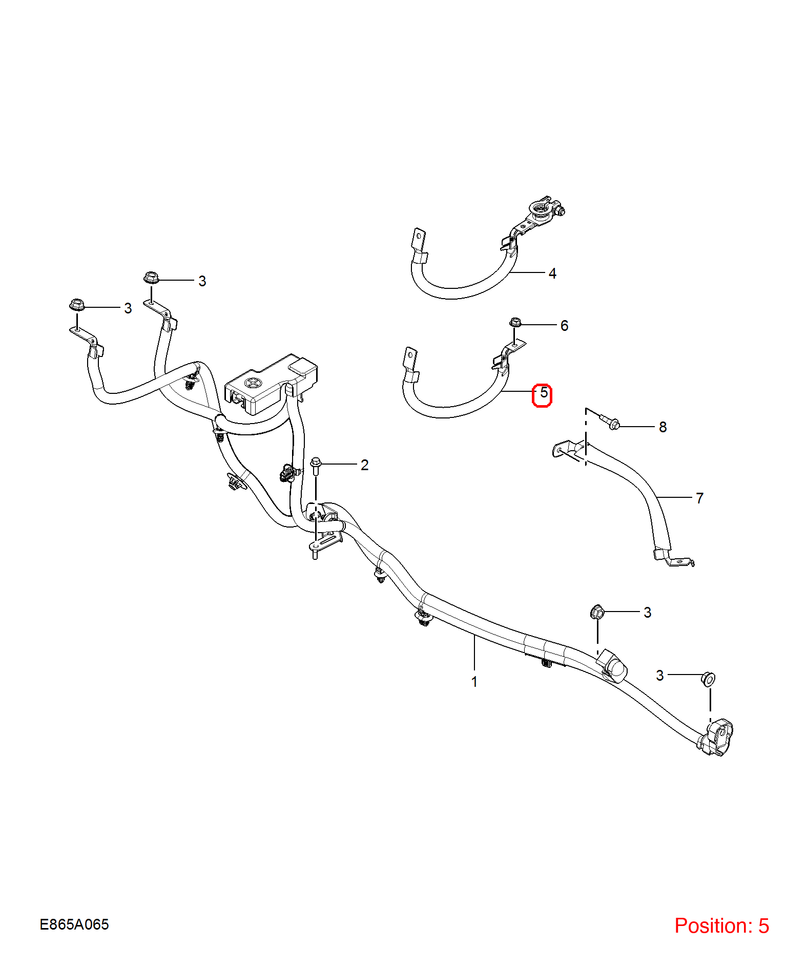 MG Battery cable OEM 11397480 FOR MG5 11397480-MG_OEM