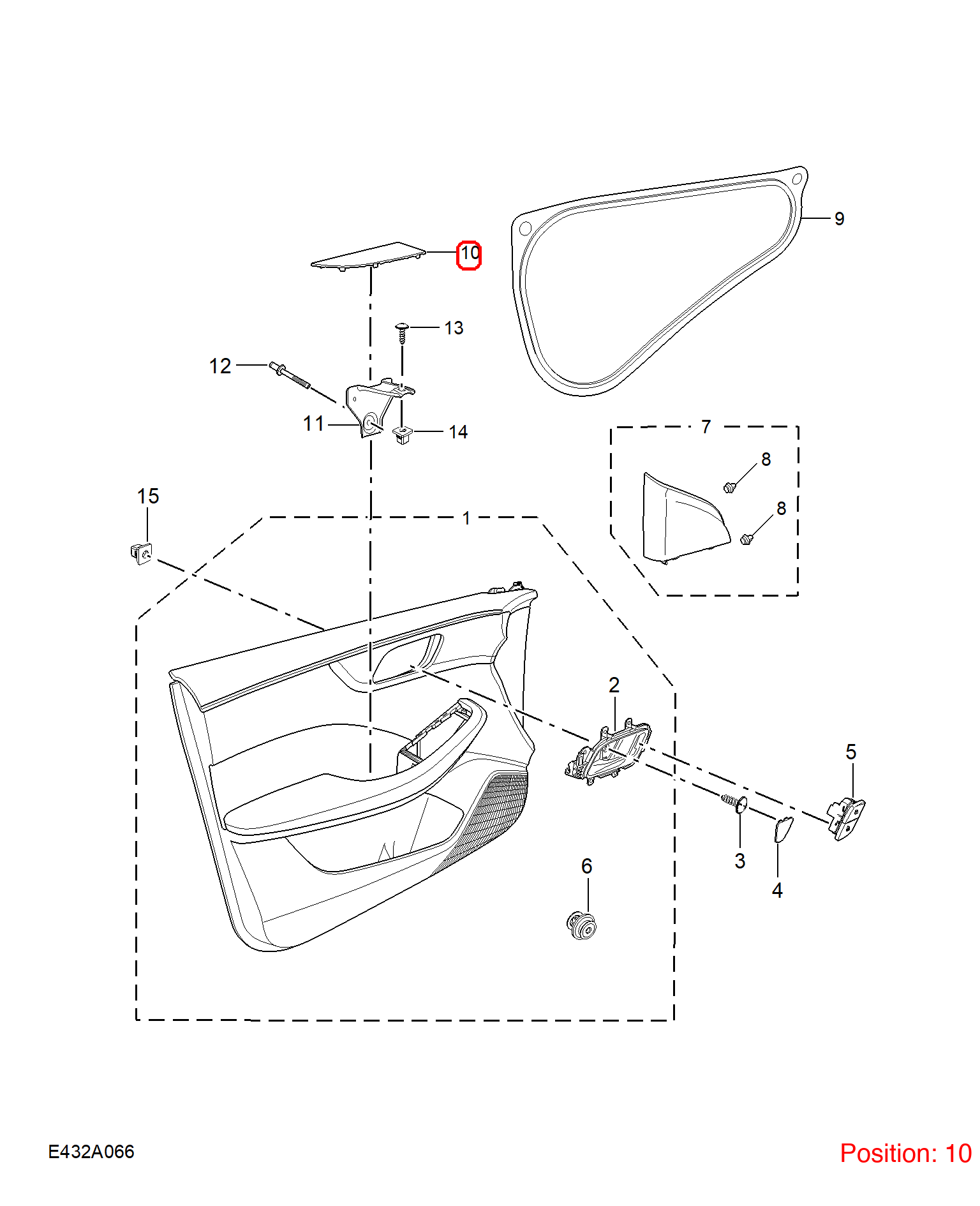 MG Trim cover OEM 11400009PHD FOR MG5 11400009PHD-MG_OEM