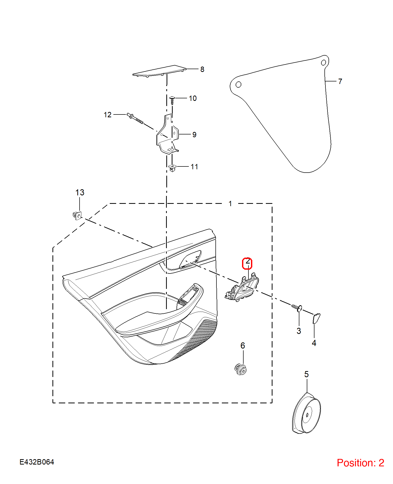 MG Door handle OEM 11400017PHD FOR MG5 11400017PHD-MG_OEM