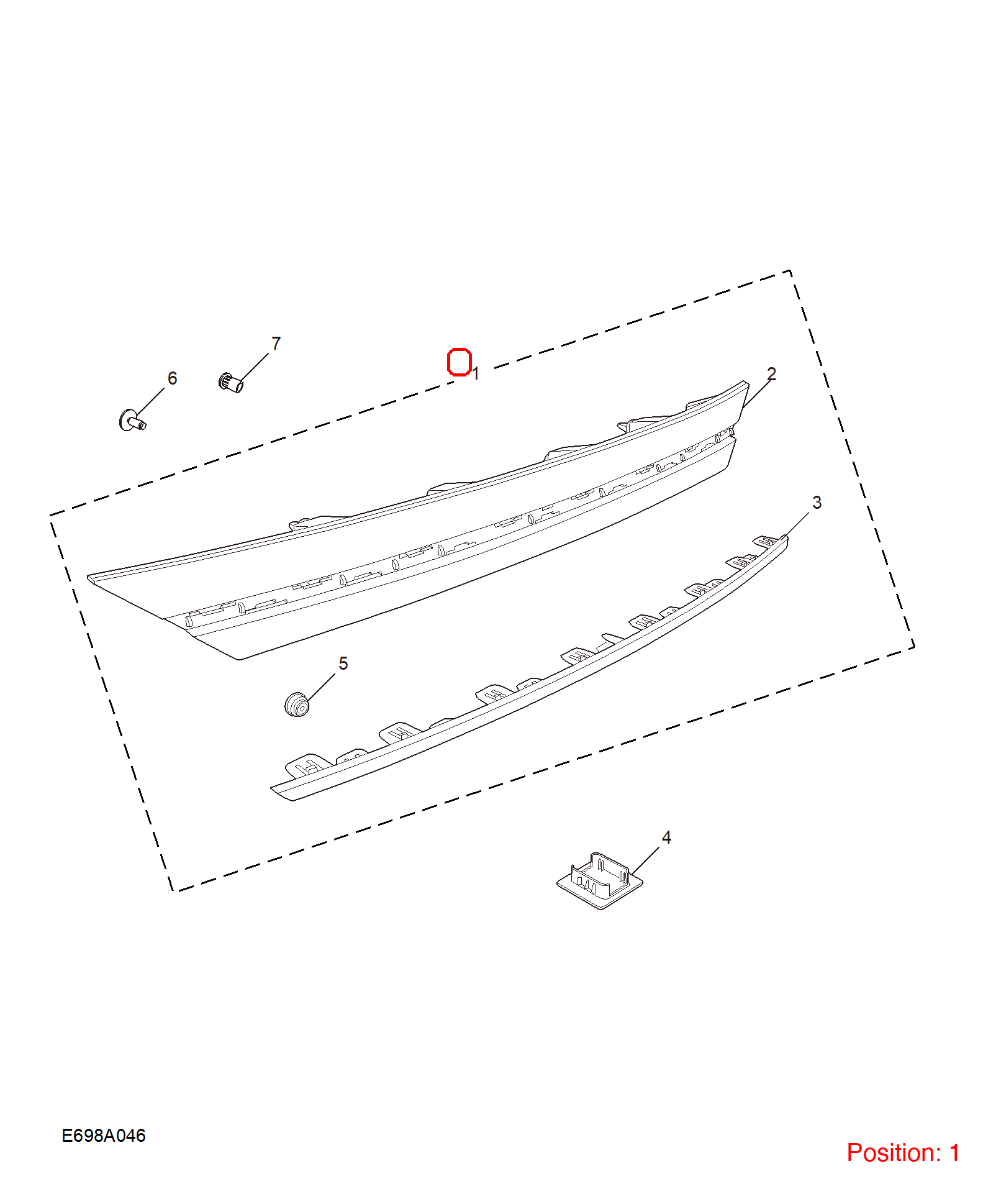 MG License Plate Holder OEM 11416108 FOR MG5 11416108-MG_OEM