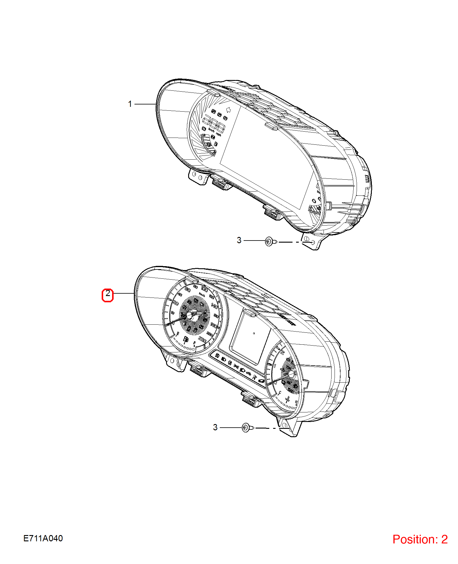 MG Combination instrument assembly OEM 11424417 FOR MG 11424417-MG_OEM