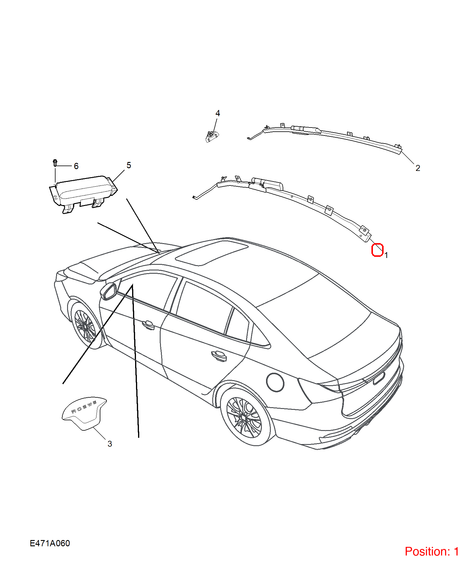 MG Side air curtain OEM 11461925 FOR MG5 11461925-MG_OEM