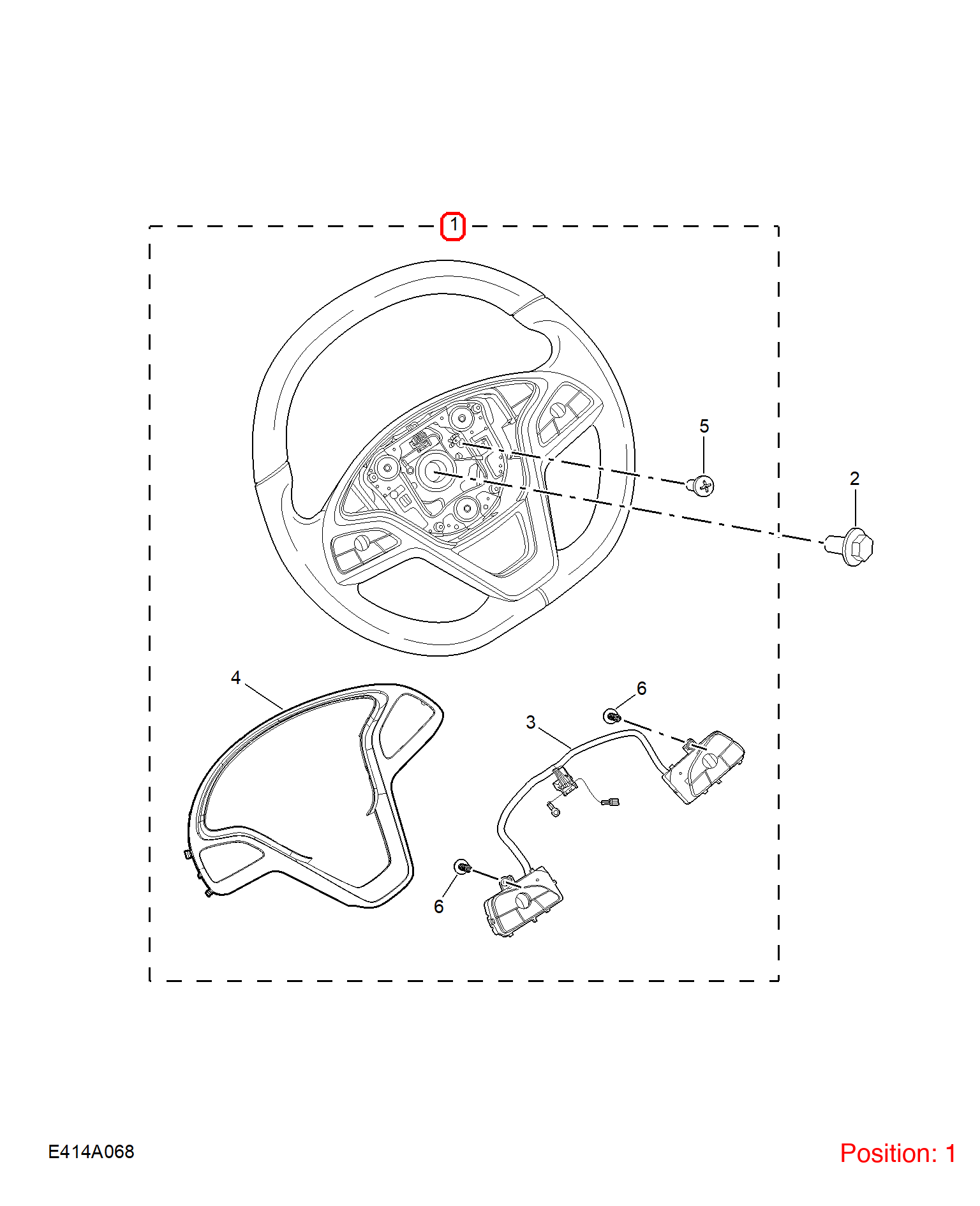 MG Steering wheel OEM 11473658PHD FOR MG5 11473658PHD-MG_OEM