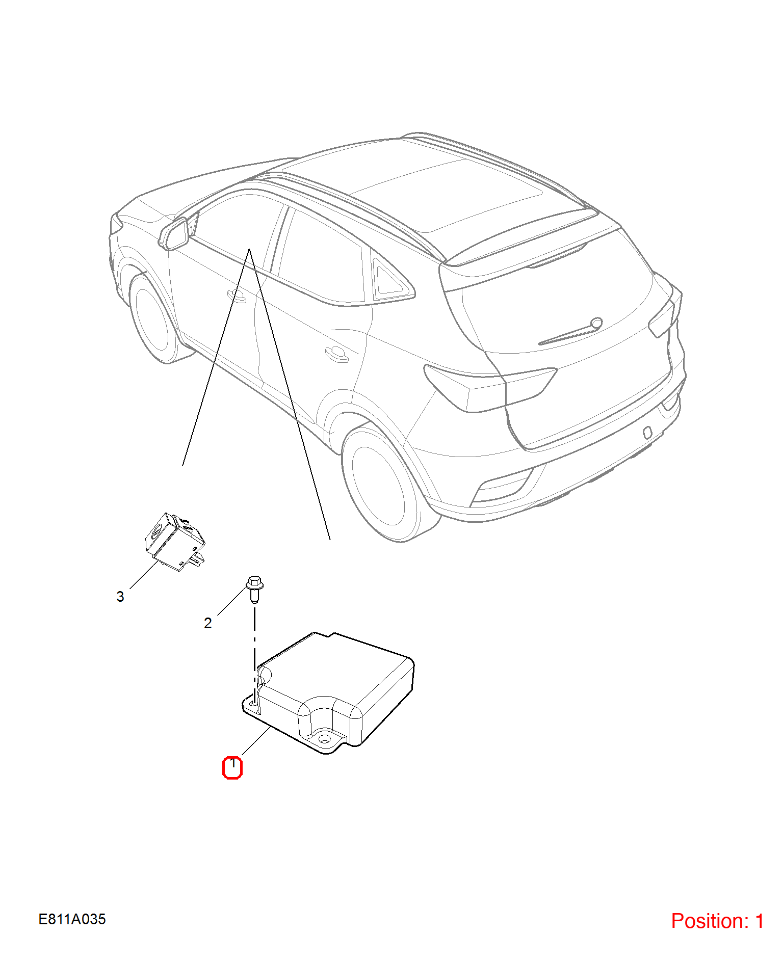 MG Airbag computer OEM 11536352 FOR MG 11536352-MG_OEM