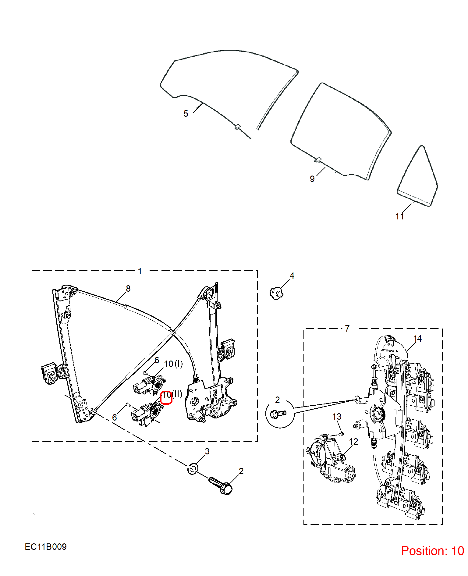 MG Window Lift Motor OEM 11544004 FOR MG6 MG550 11544004-MG_OEM