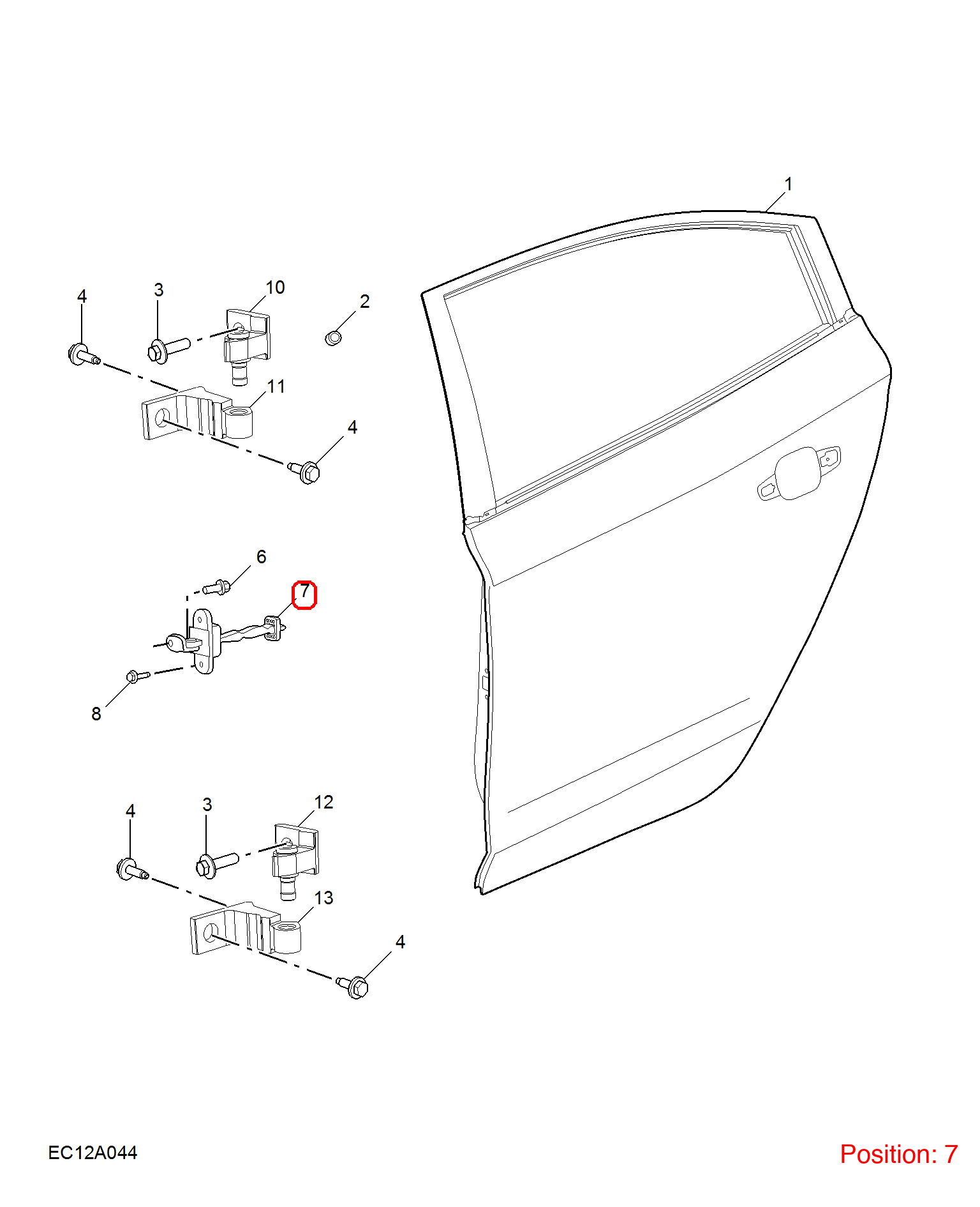 MG Door Brake OEM 11561657 FOR MG 11561657-MG_OEM