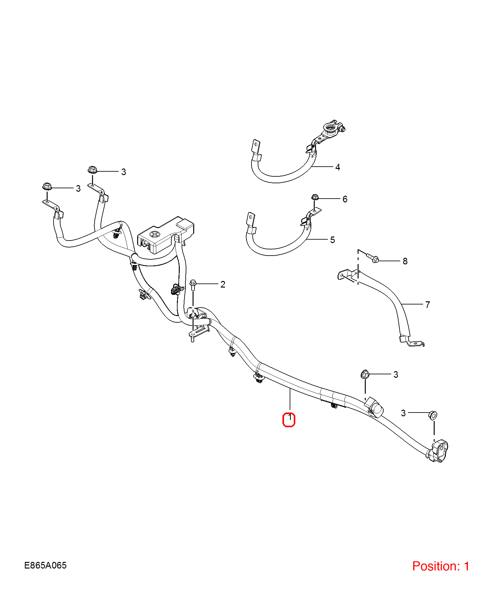 MG Positive wire OEM 11564965 FOR MG5 11564965-MG_OEM