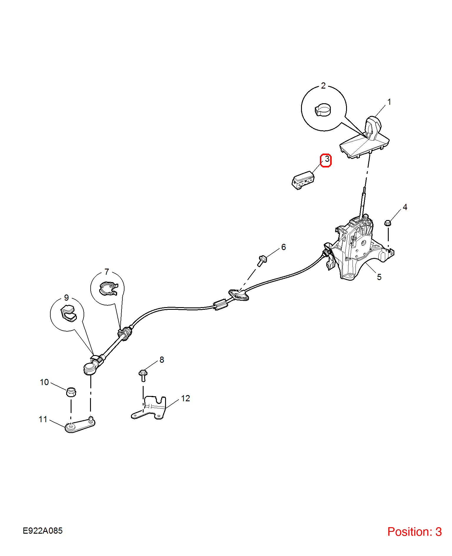 MG Gear position display OEM 11566647 FOR MG 11566647-MG_OEM