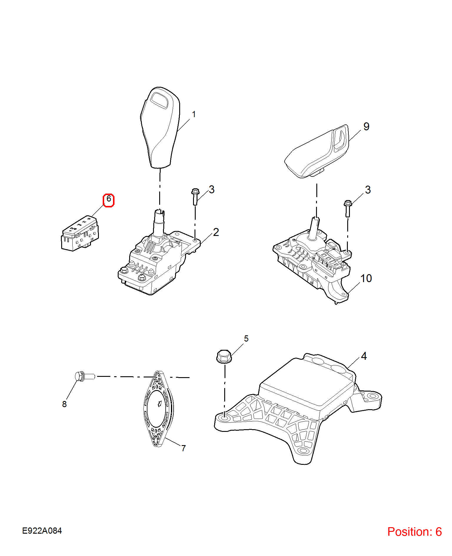 MG Gear position display OEM 11566655 FOR MG 11566655-MG_OEM