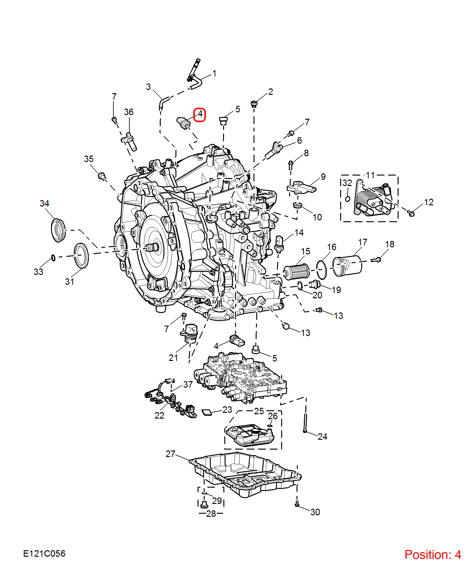 MG Transmission pressure sensor OEM 11576810 FOR MG5 11576810-MG_OEM