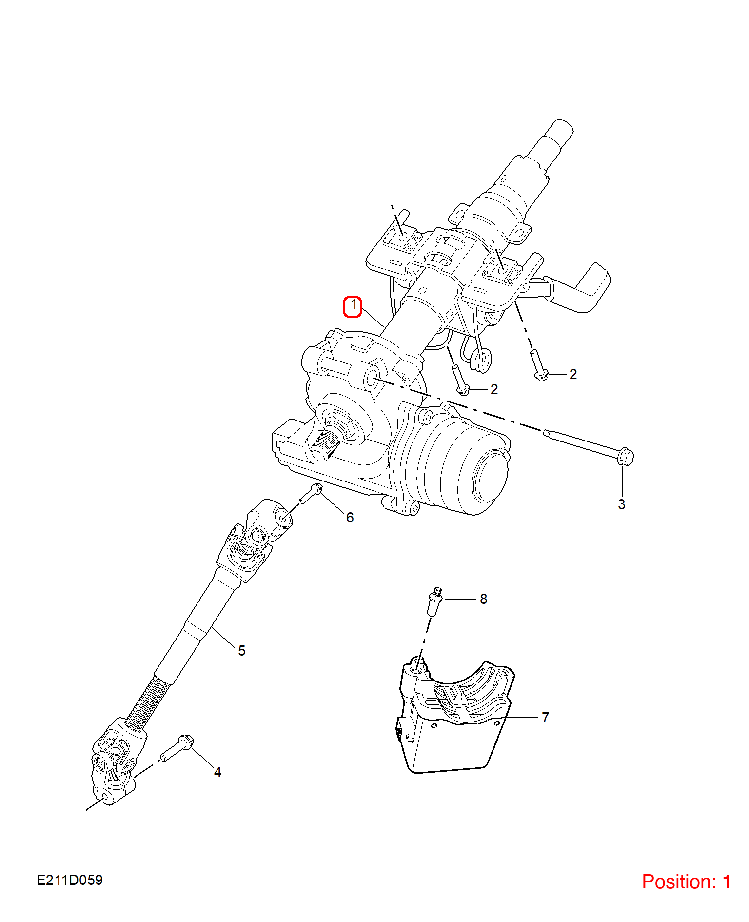 MG Steering column OEM 11582940 FOR MG5 11582940-MG_OEM