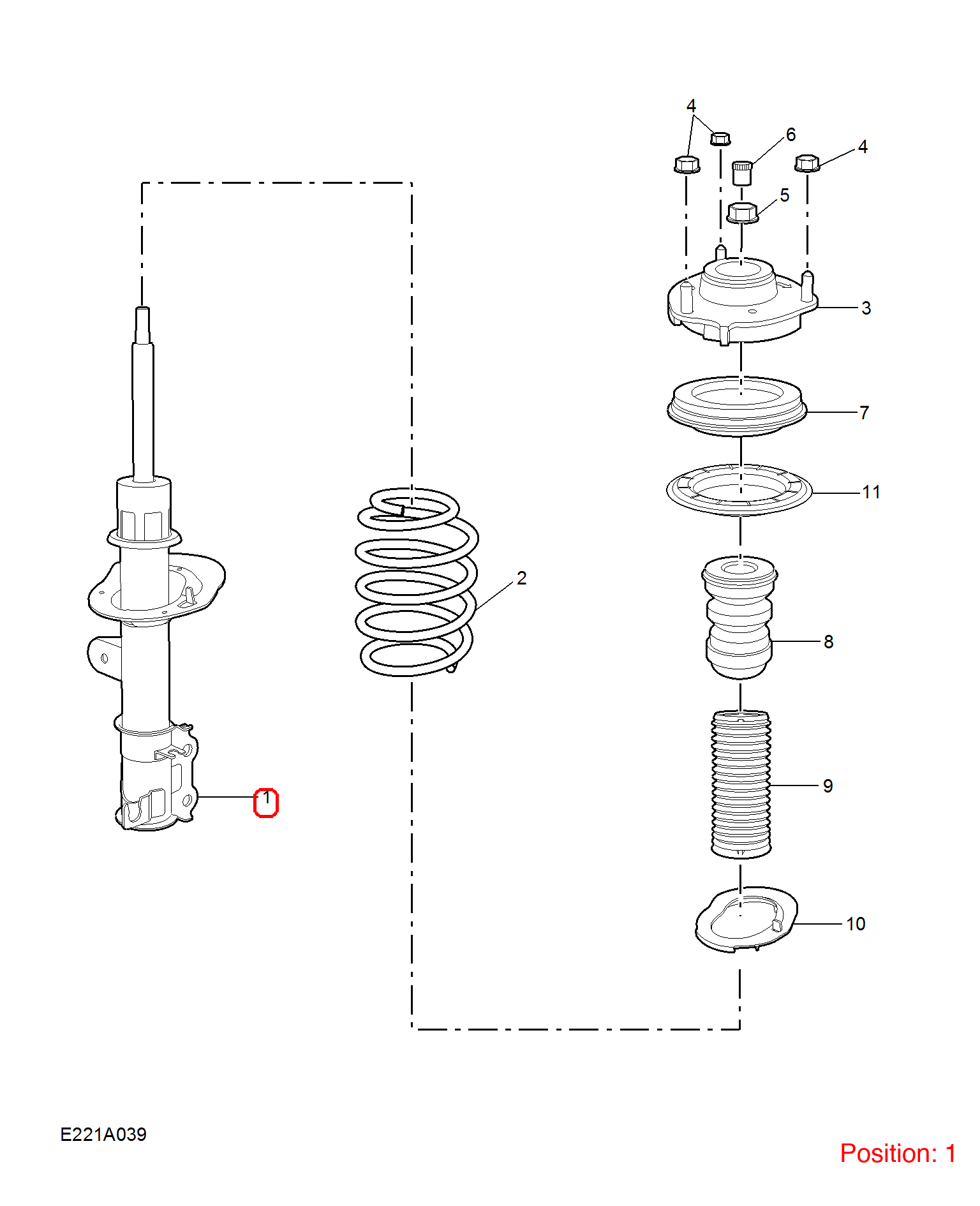 MG Shock absorber OEM 11595675 FOR MG 11595675-MG_OEM
