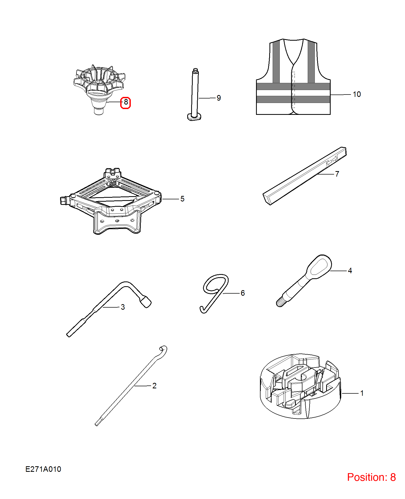 MG Nut OEM 11611908 FOR MG350 MG RX5 11611908-MG_OEM