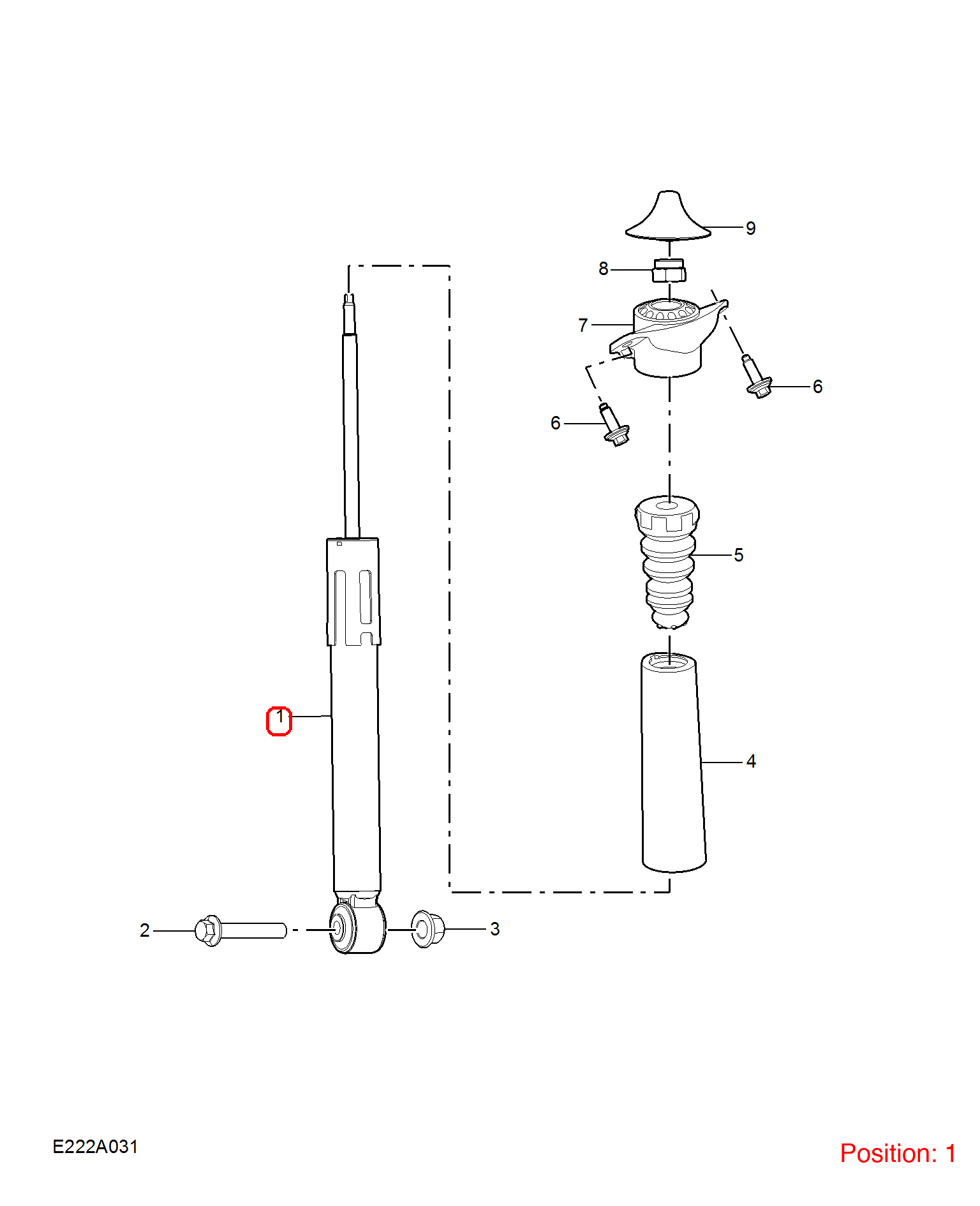 MG Shock absorber OEM 11646208 FOR MG 11646208-MG_OEM