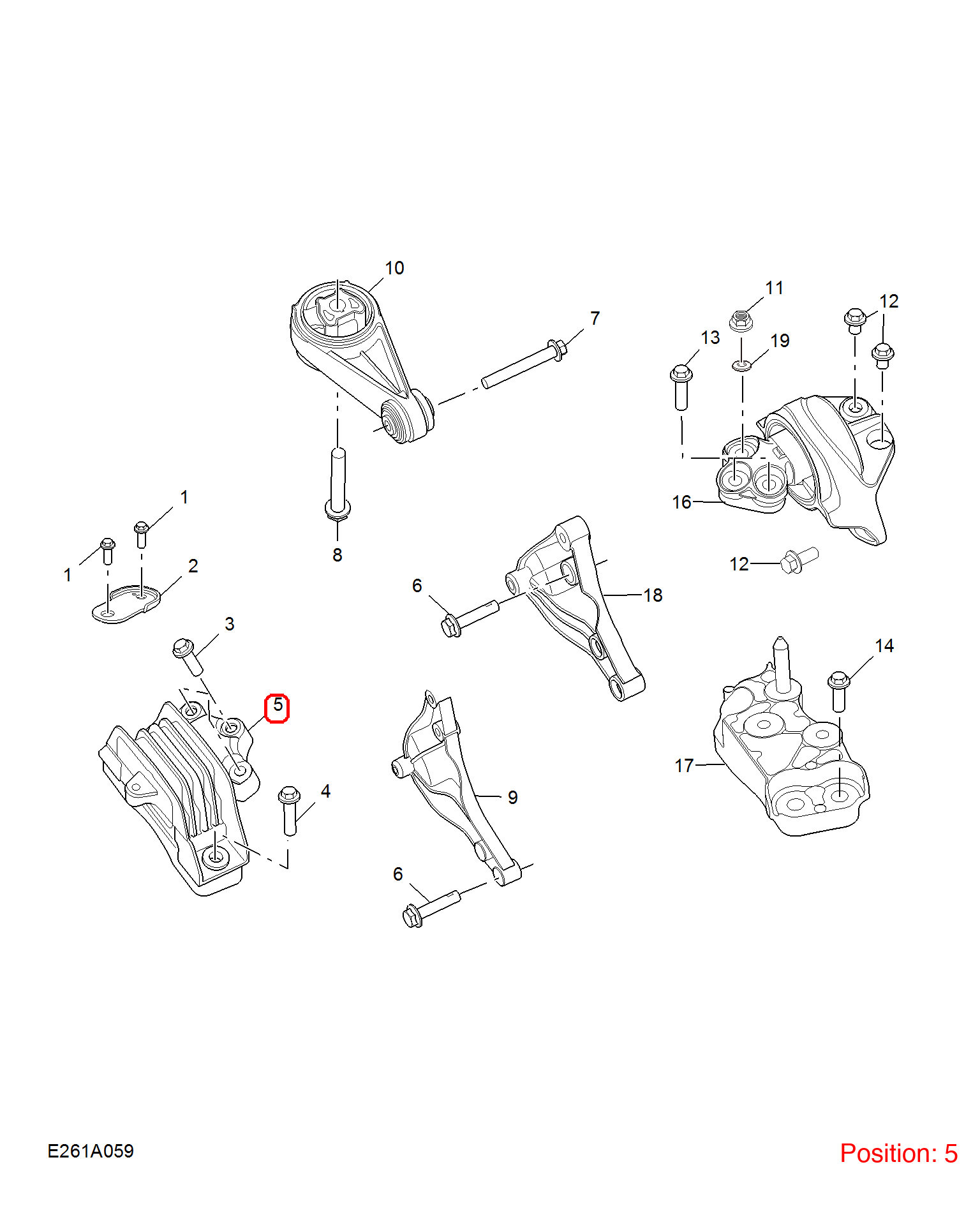 MG Engine mount OEM 11663681 FOR MG 11663681-MG_OEM