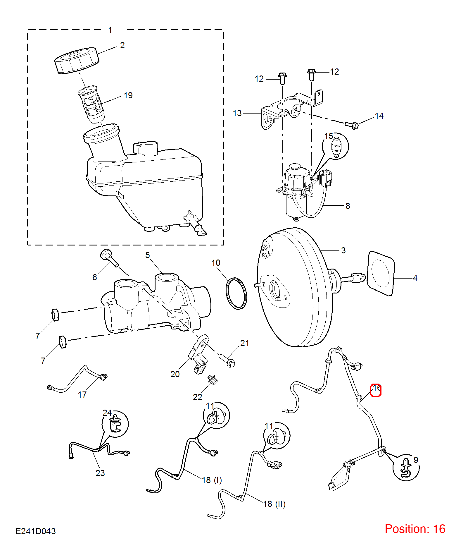 MG Brake vacuum hose OEM 11670810 FOR MG 11670810-MG_OEM