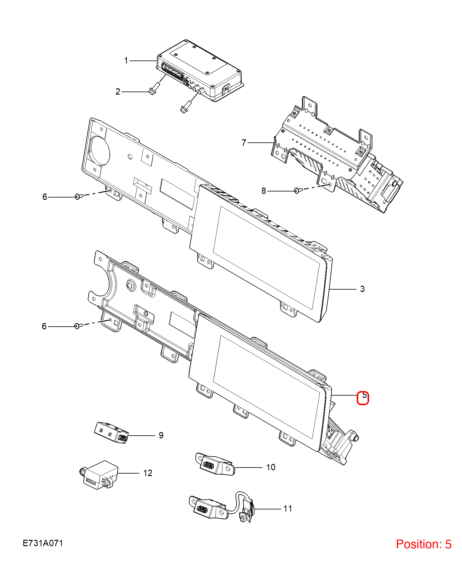 MG Multimedia player OEM 11713639 FOR MG5 11713639-MG_OEM