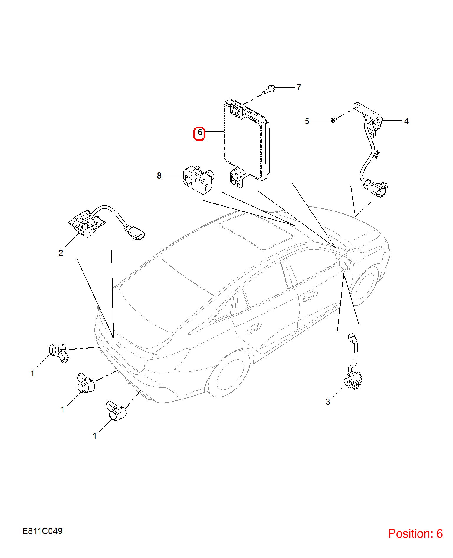 MG Camera computer OEM 11731460 FOR MG 11731460-MG_OEM