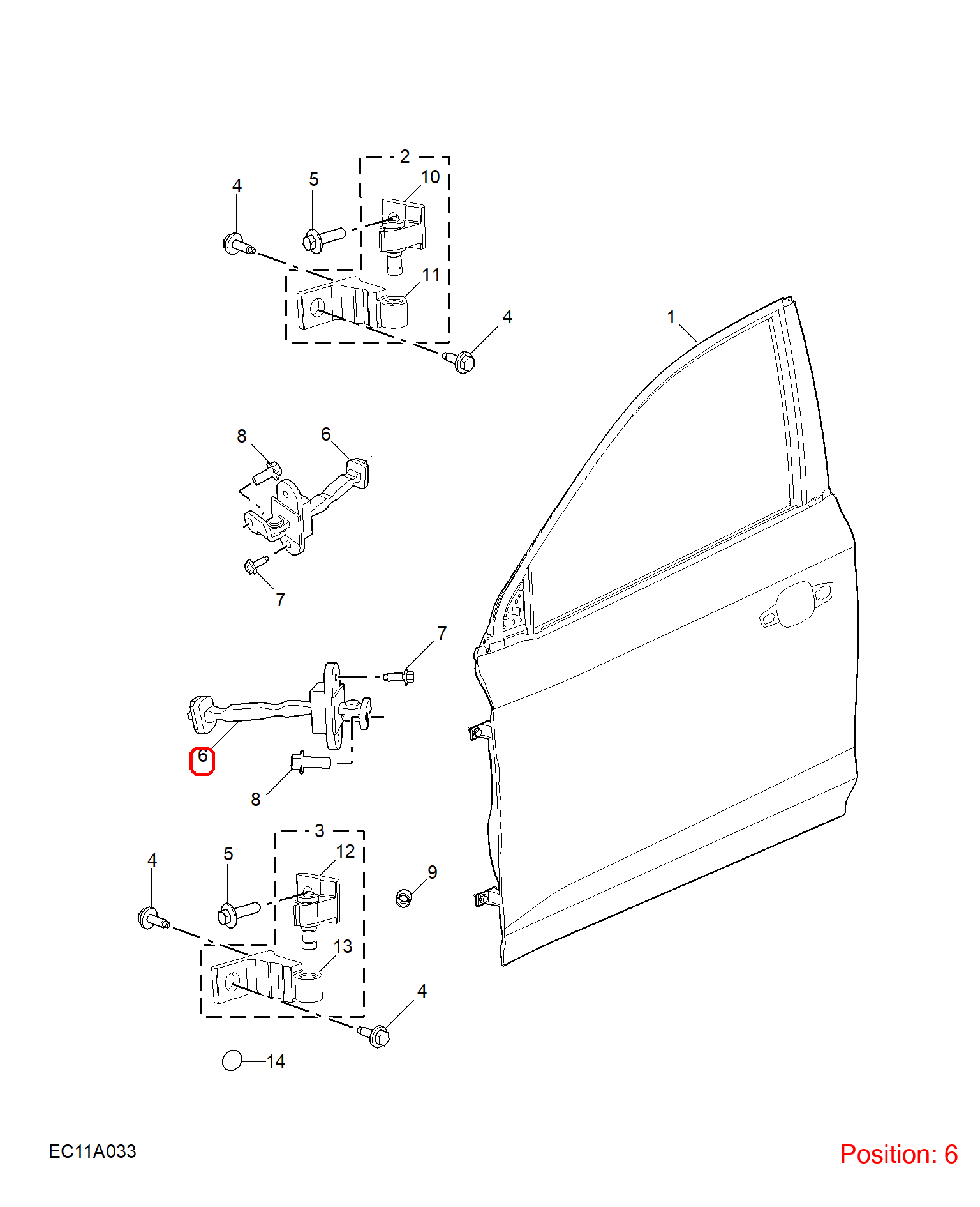 MG Door Brake OEM 11785561 FOR MG5 11785561-MG_OEM