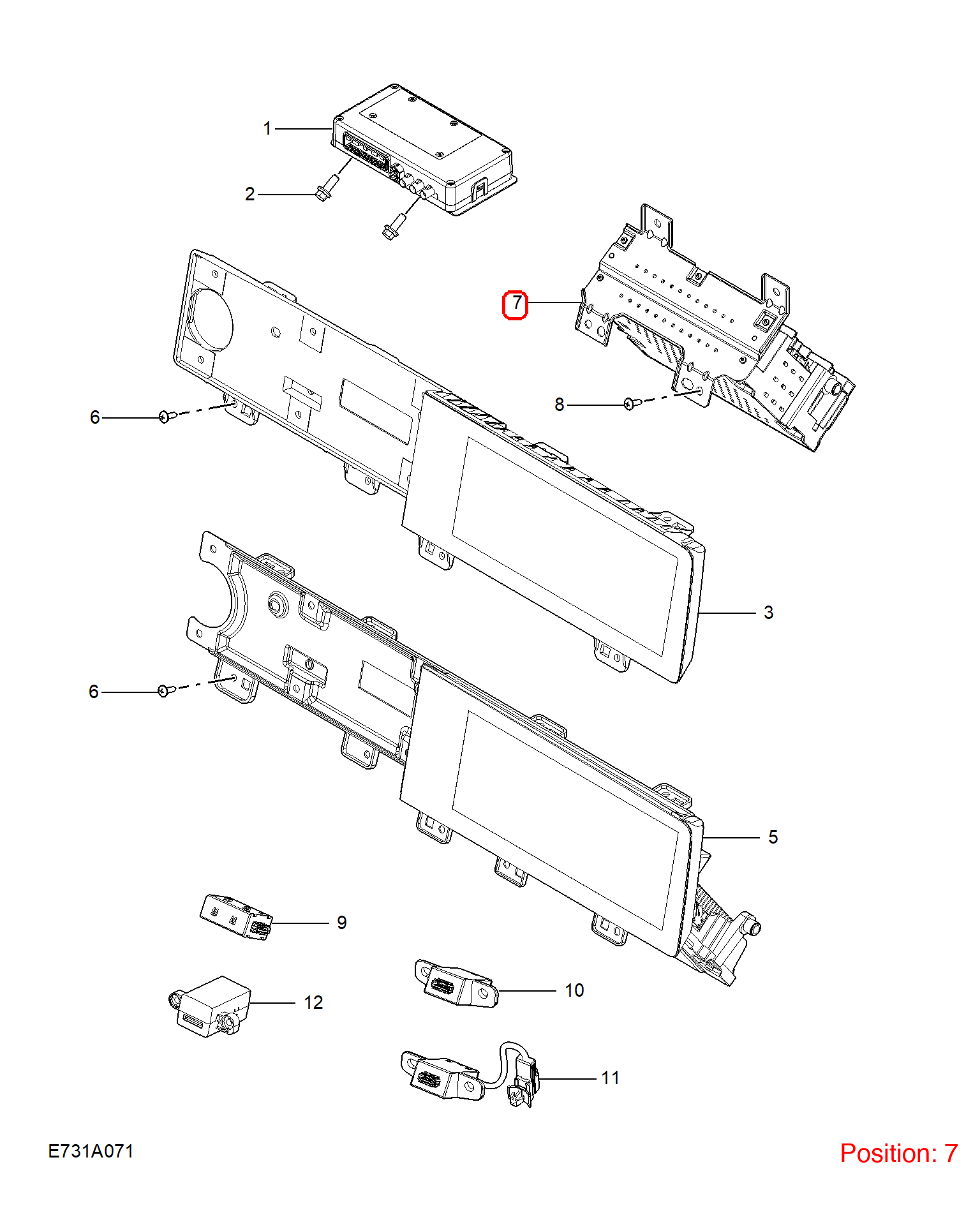 MG Navigation computer OEM 11791298 FOR MG5 11791298-MG_OEM