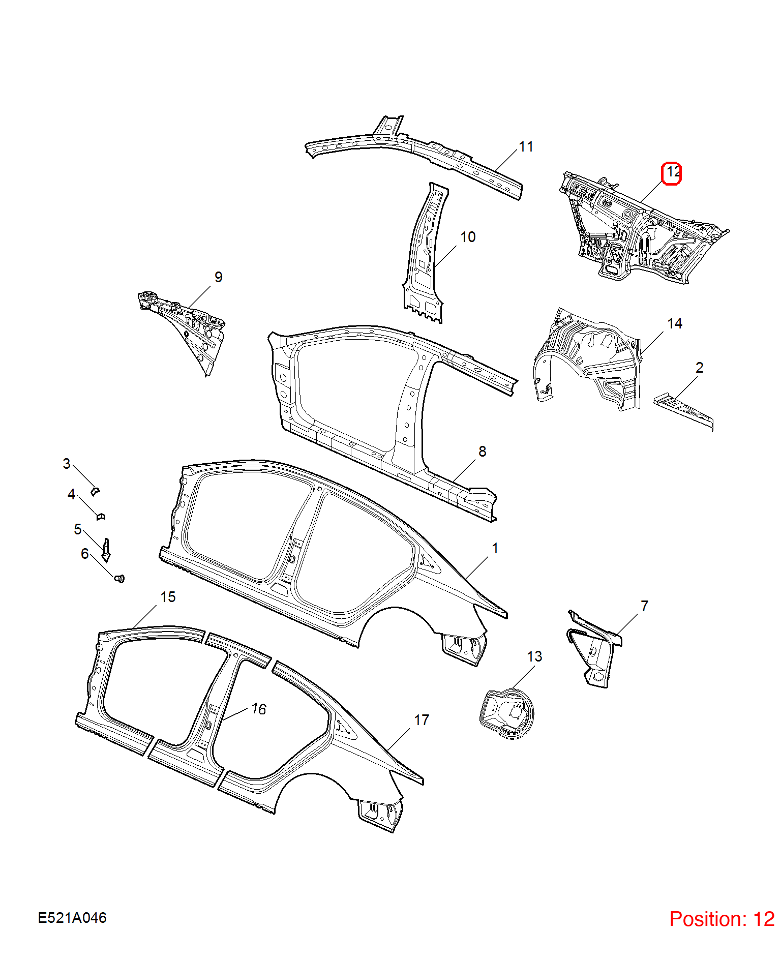 MG Fender Liner OEM 11801029SEPP FOR MG 11801029SEPP-MG_OEM