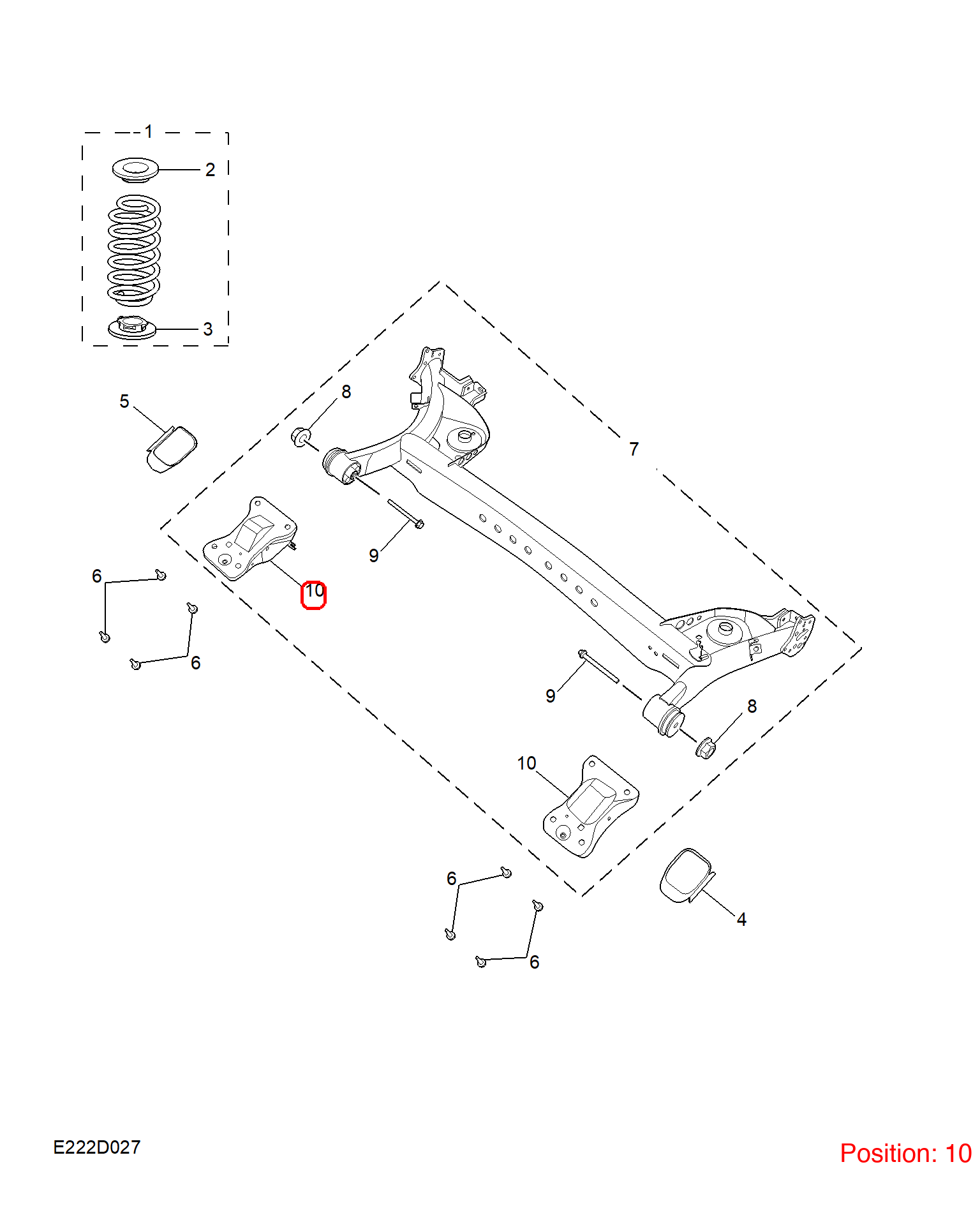 MG Rear axle bracket OEM 11804220 FOR MG5 11804220-MG_OEM