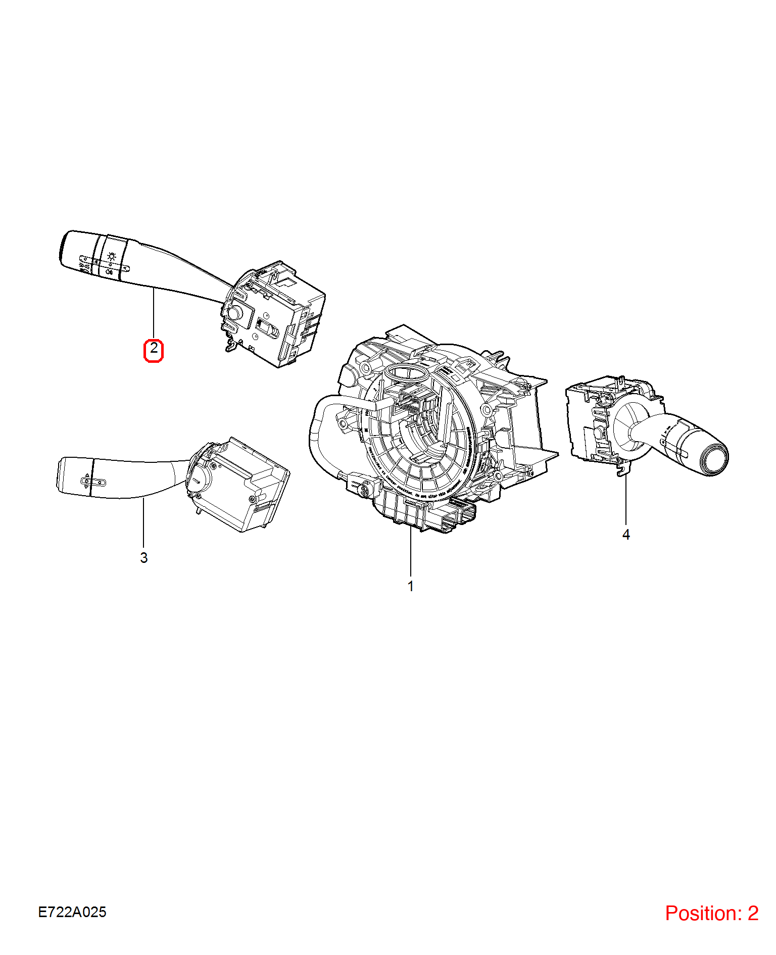MG Turn signal switch OEM 11991101 FOR MG 11991101-MG_OEM
