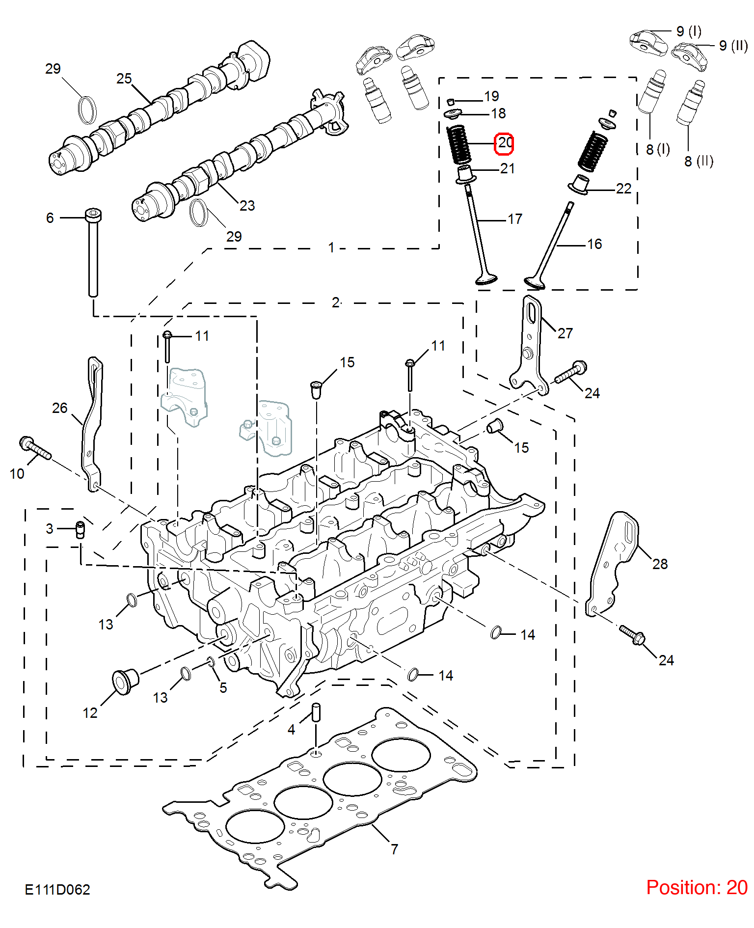 MG Valve spring OEM 12636319 FOR MG RX5 MG6 12636319-MG_OEM
