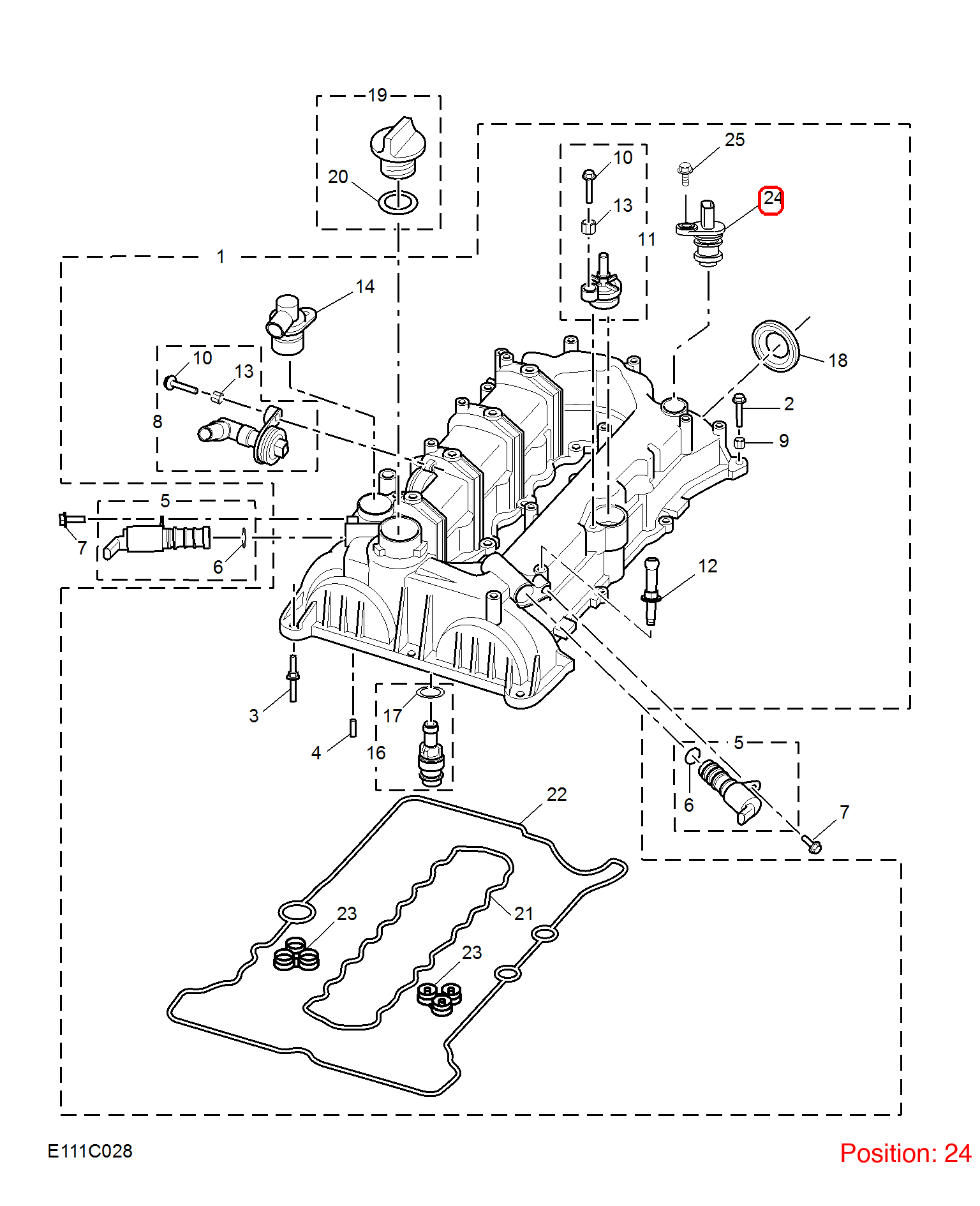 MG Camshaft position sensor OEM 12636947 FOR RX5 12636947-MG_OEM