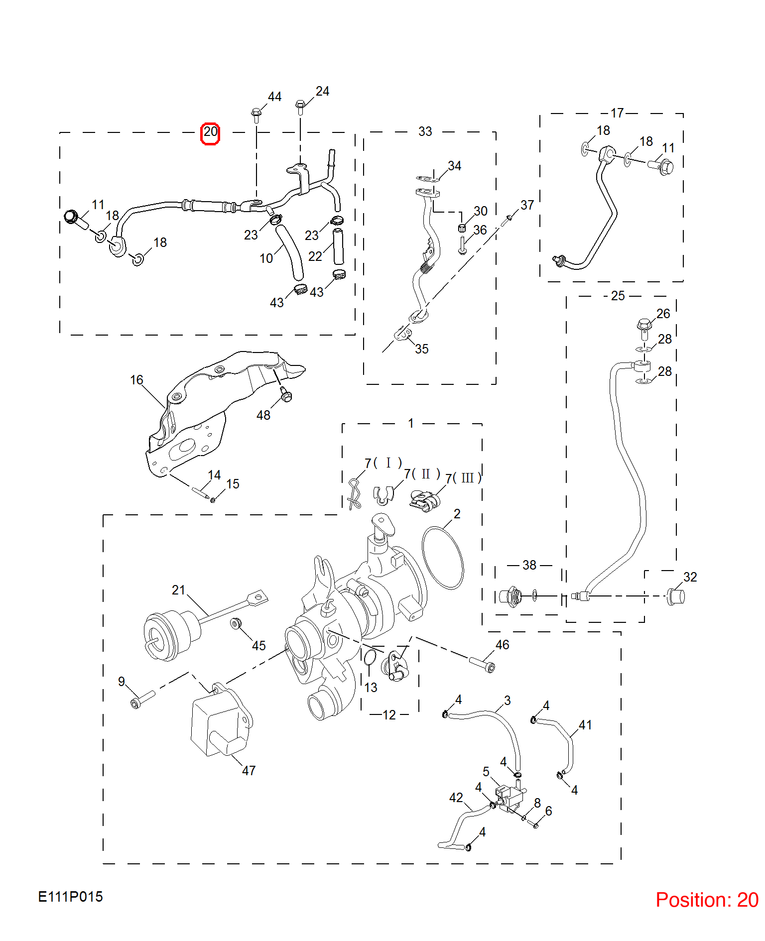 MG Turbocharger water pipe OEM 12638723 FOR MG 12638723-MG_OEM